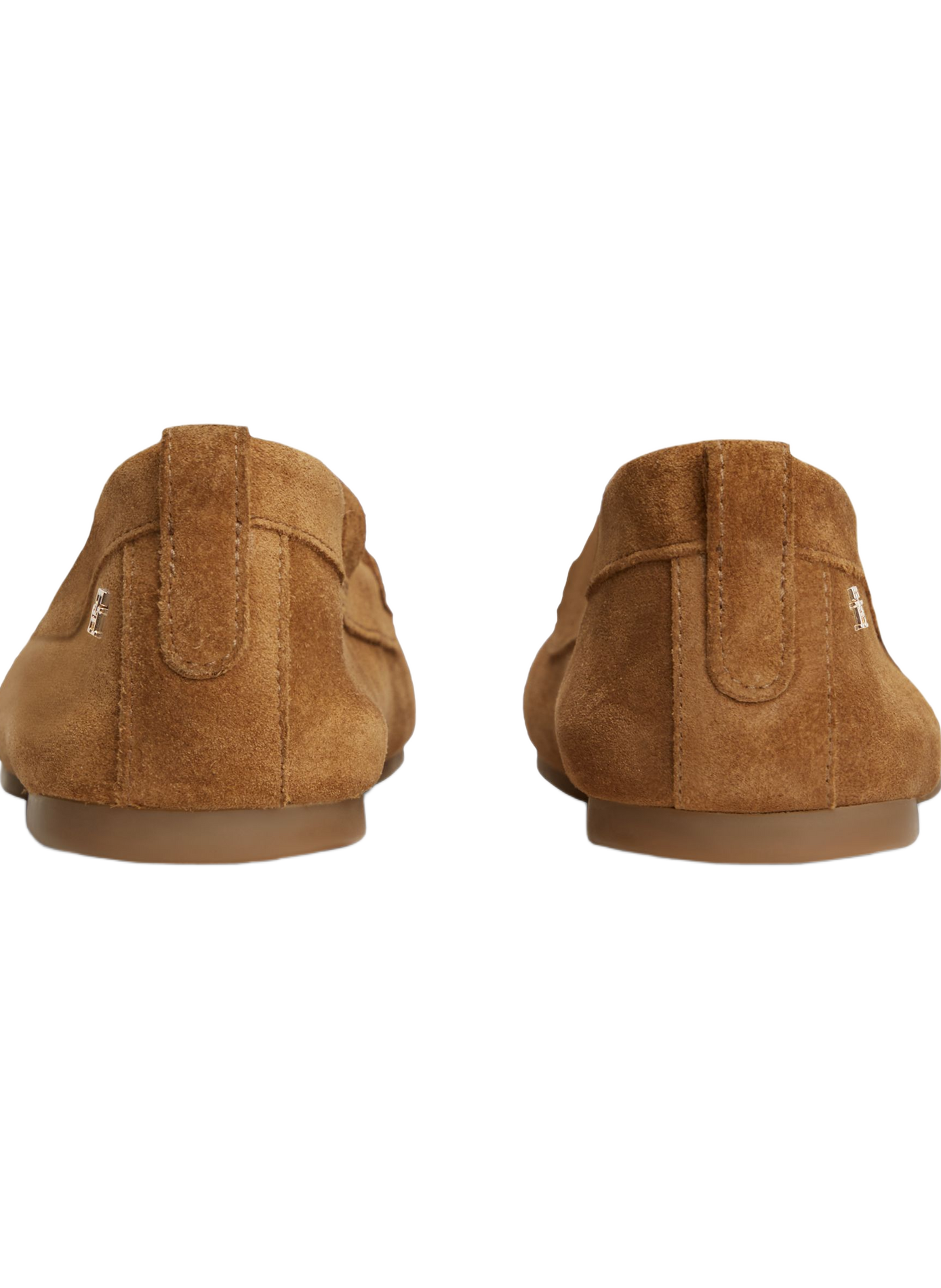 Mocassins à détail métallique doré en cuir TOMMY HILFIGER Beige