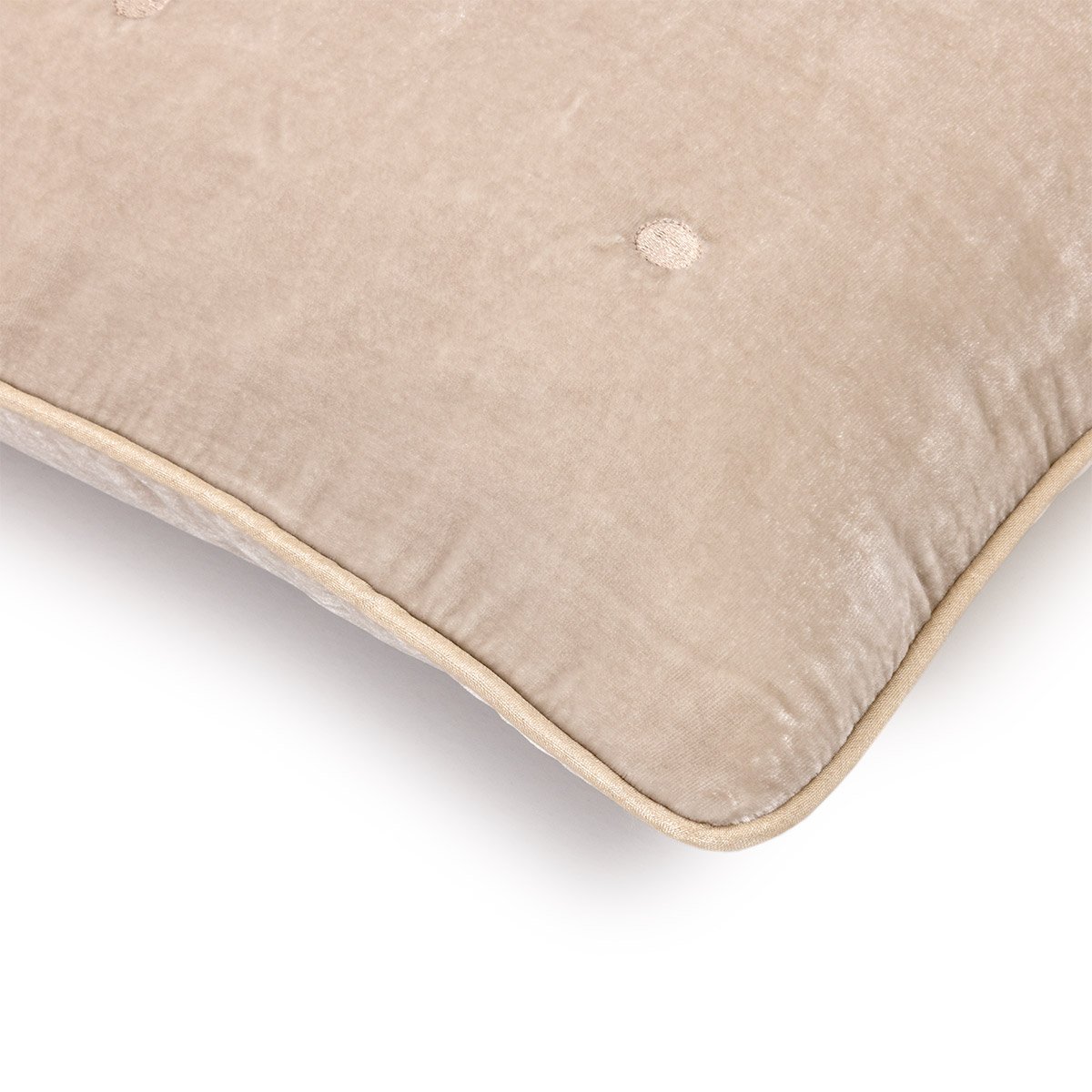 Housse de coussin en soie, cocon YVES DELORME Gris