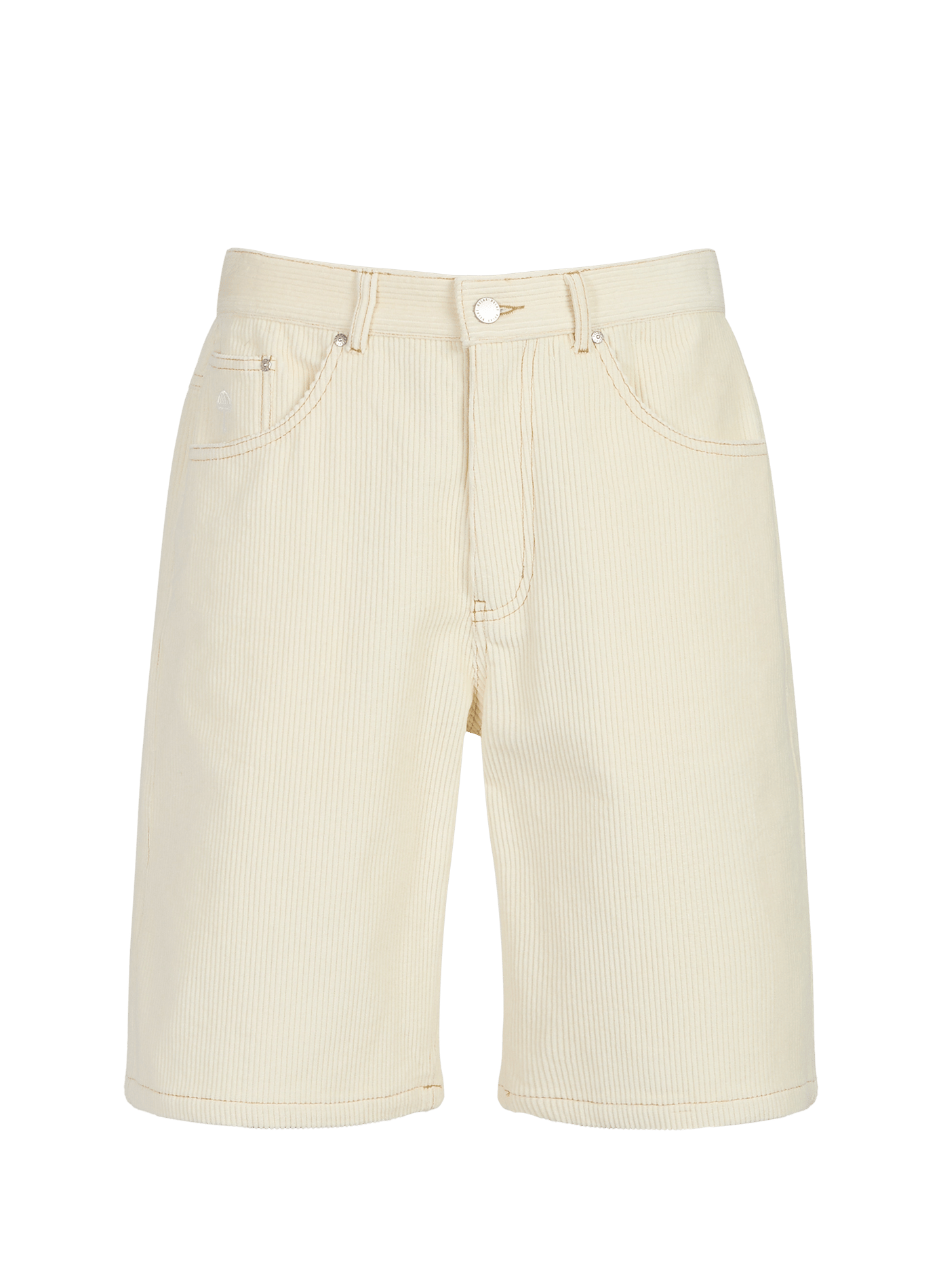 Short mid-length in corduroy HELAS CAPS White