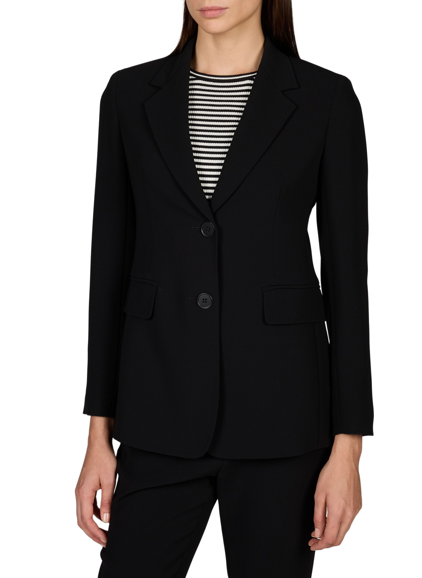 Blazer Link à simple boutonnage MAX MARA STUDIO Noir