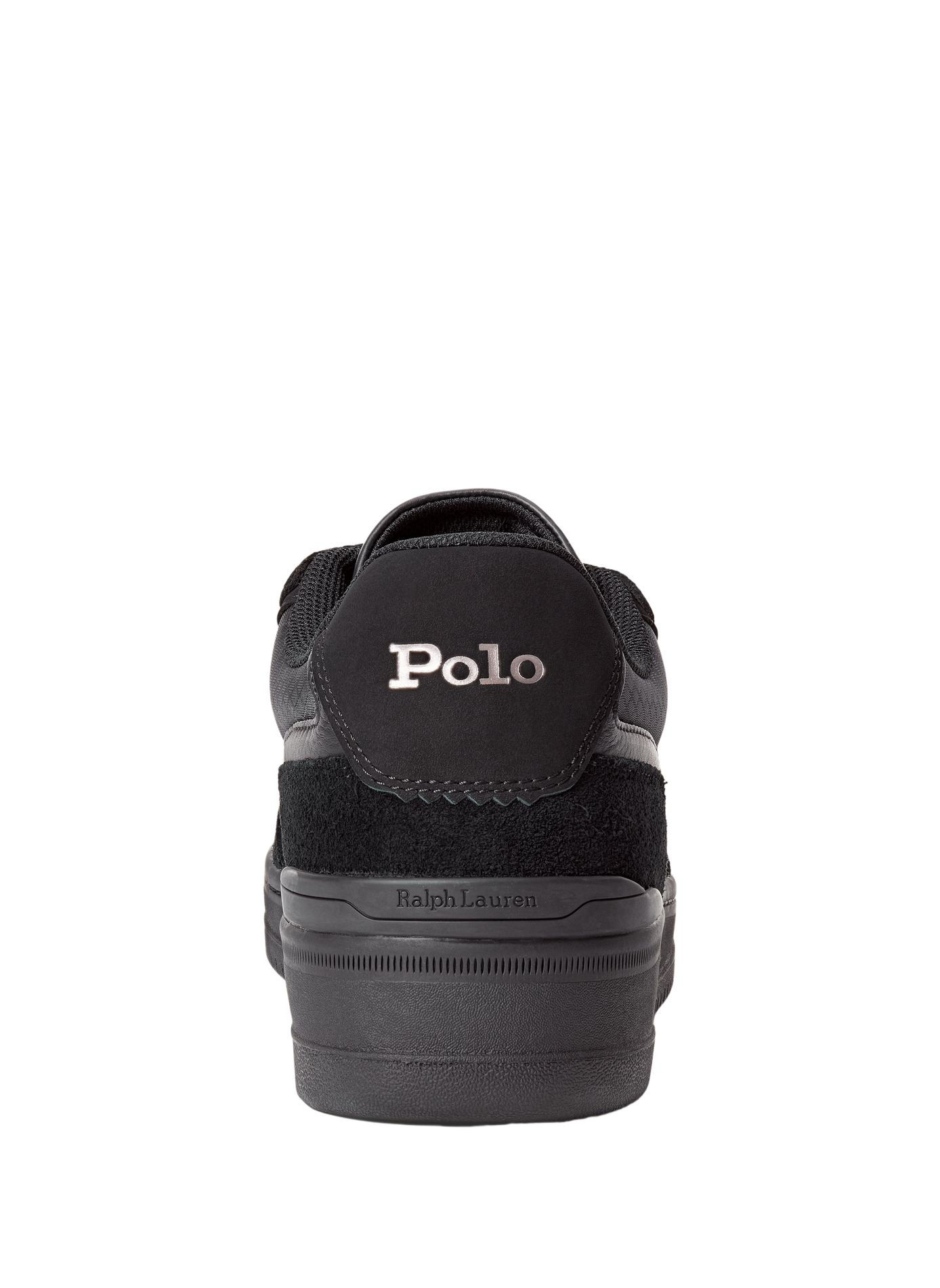 Baskets à lacets en cuir mélangé POLO RALPH LAUREN Noir
