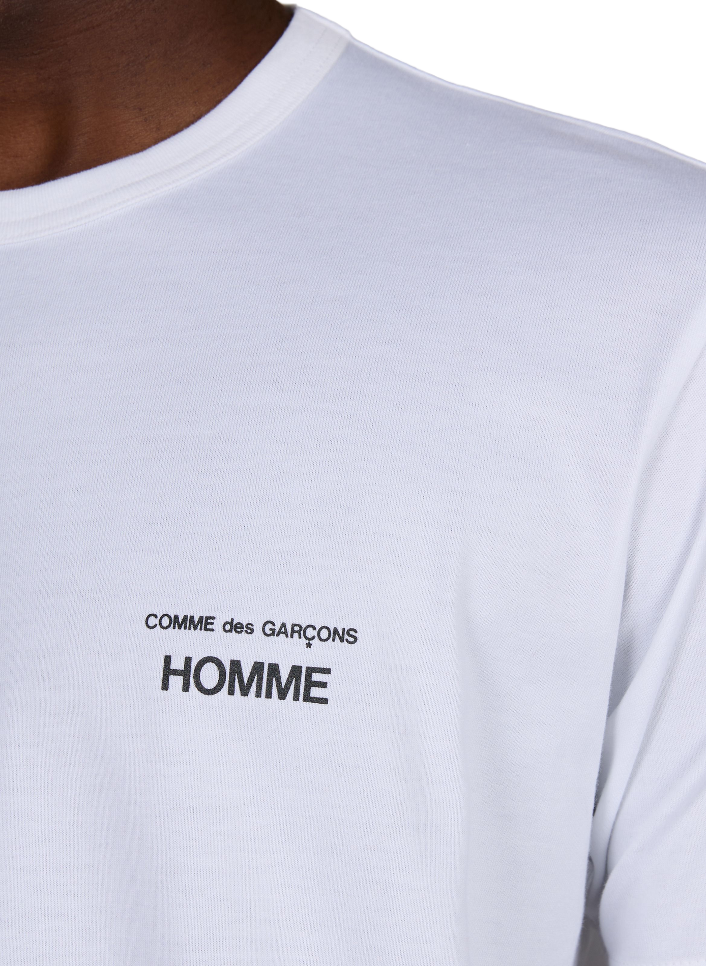 Straight printed cotton t-shirt COMME DES GARCONS HOMME White