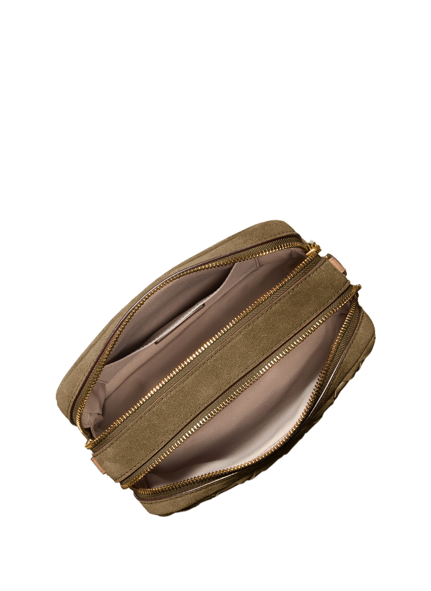 Sac bandoulière en cuir tissé | Marron MICHAEL KORS Femme