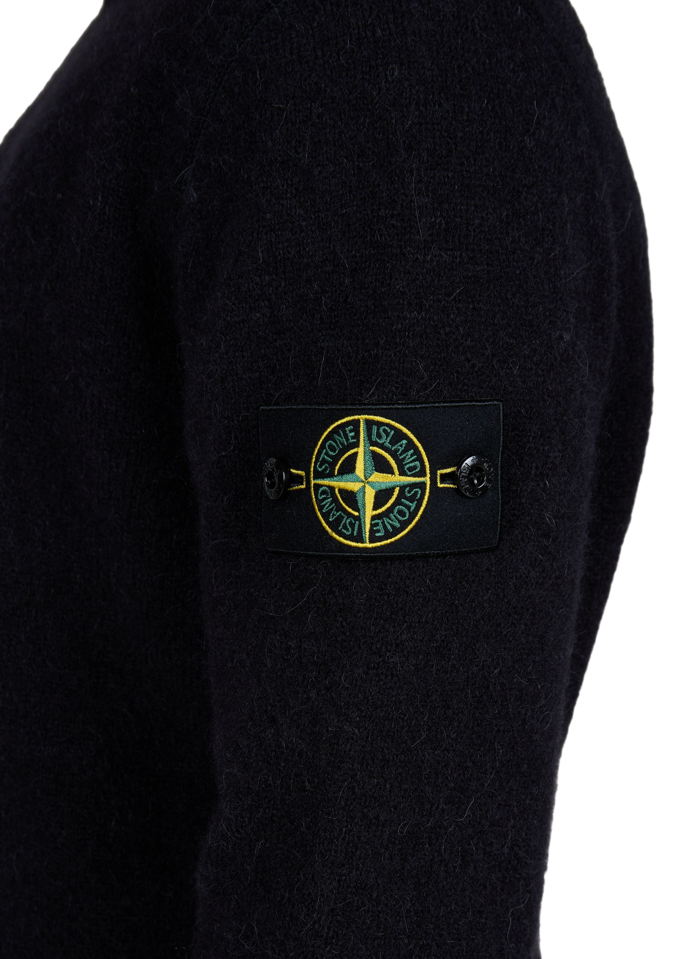 Einfarbiger, weiter Pullover aus Wollmischung STONE ISLAND Schwarz