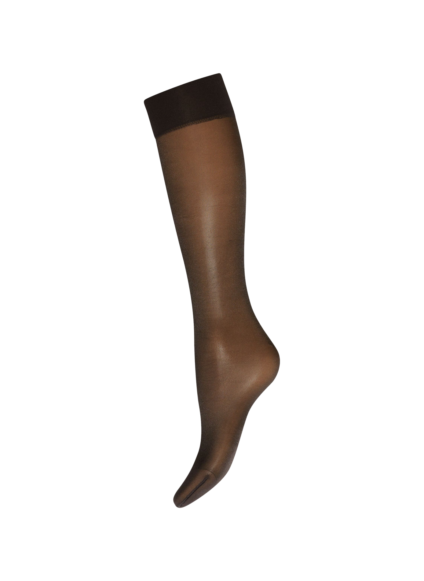 Satinierte Kniestrümpfe, 20 DEN WOLFORD Schwarz
