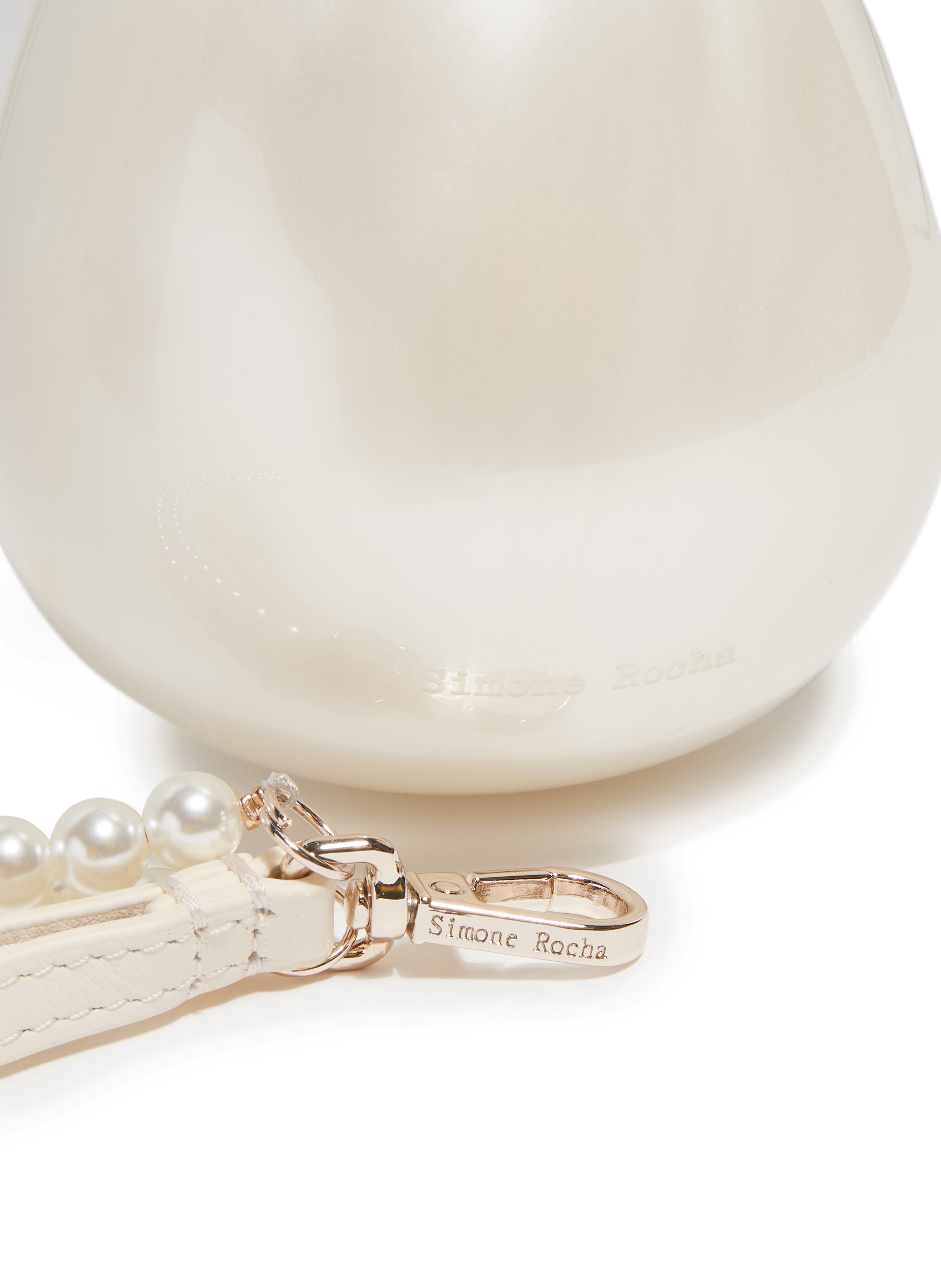 Micro Egg pearl bag SIMONE ROCHA Beige