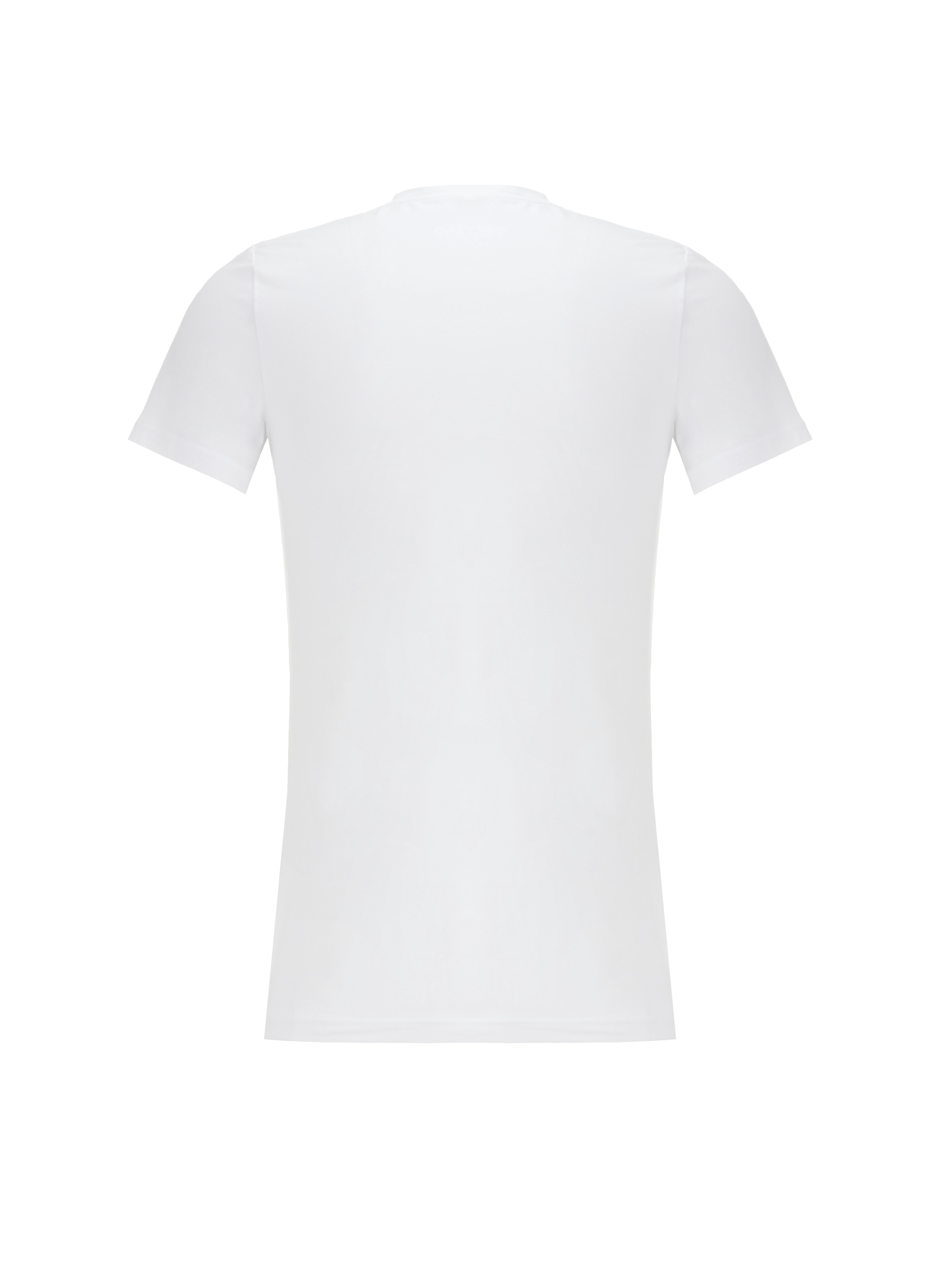 T-shirt col rond en coton HOM Blanc