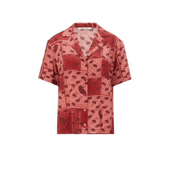 Chemise à imprimé cachemire en soie