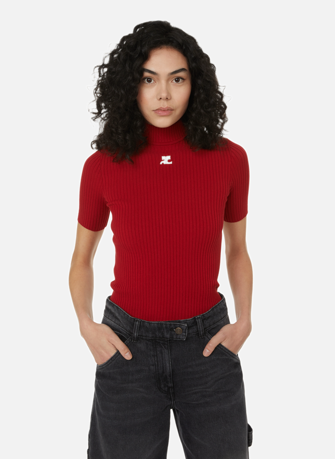 COURRÈGES polyester blend knitted sweater