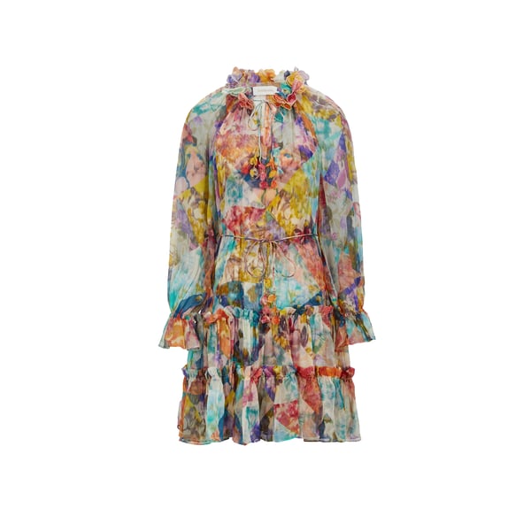 Robe à imprimé en organza