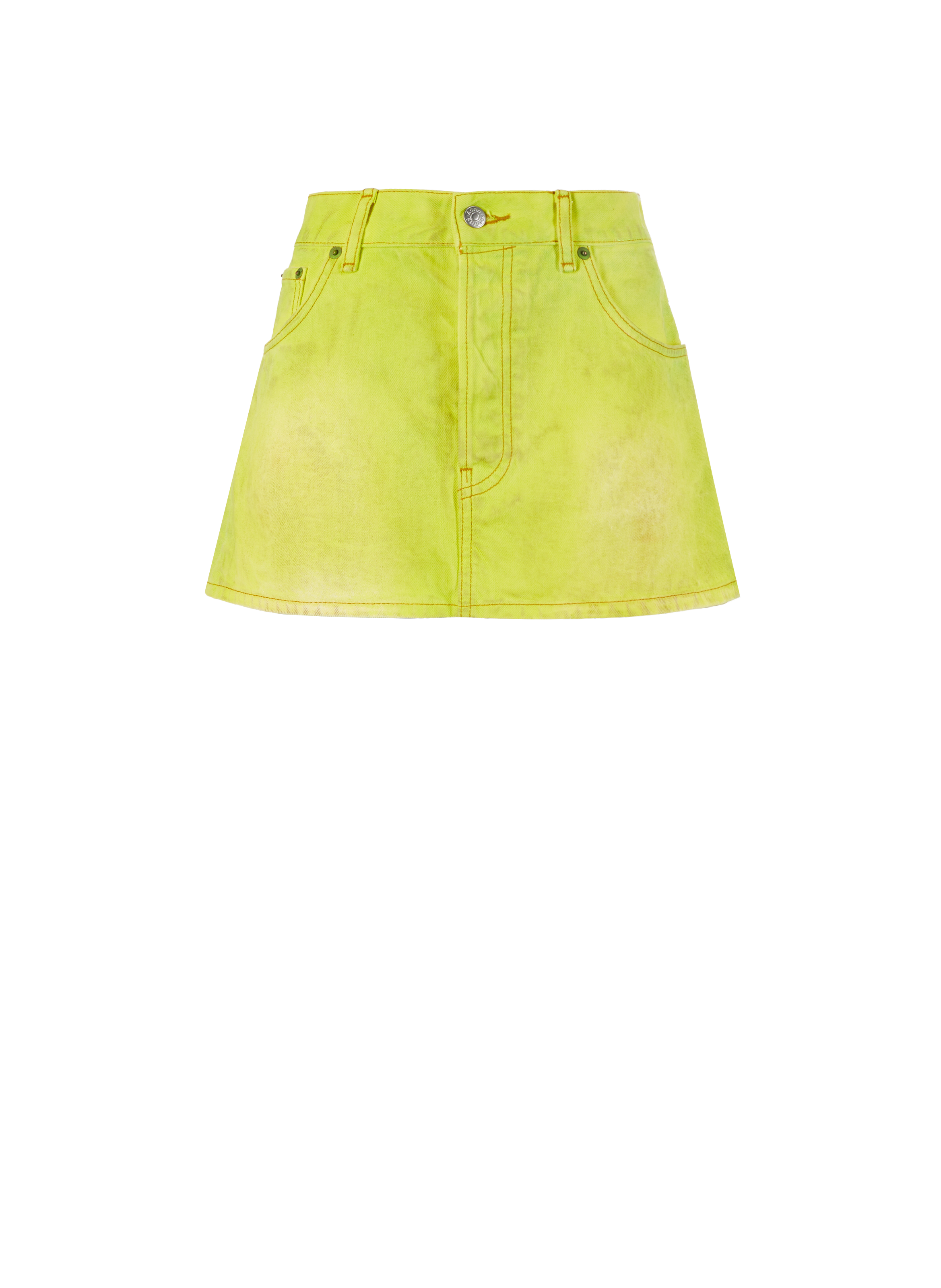 Mini jupe en jean  ACNE STUDIOS Jaune