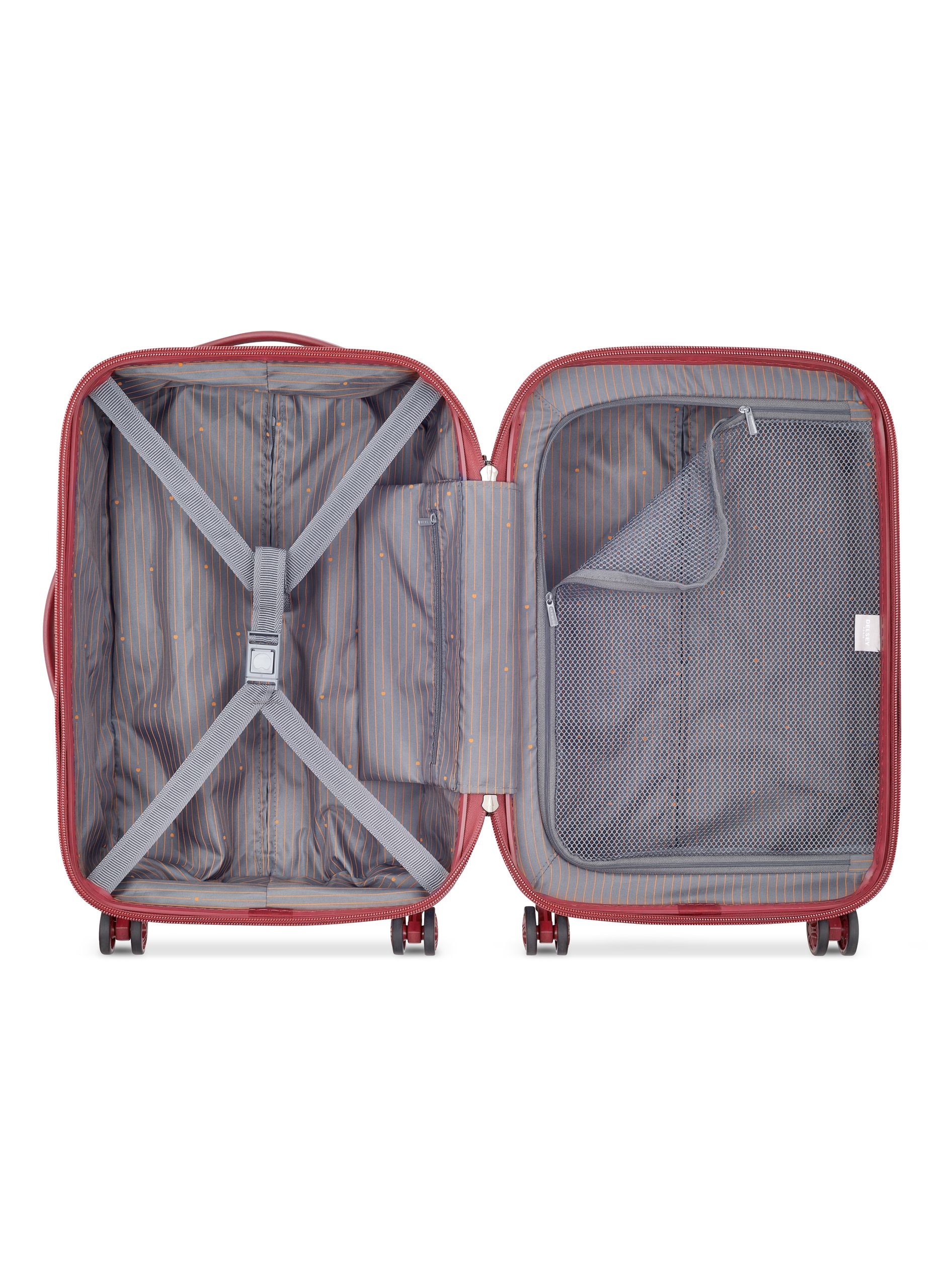 Valise cabine rigide taille s - caumartin plus DELSEY PARIS Rouge