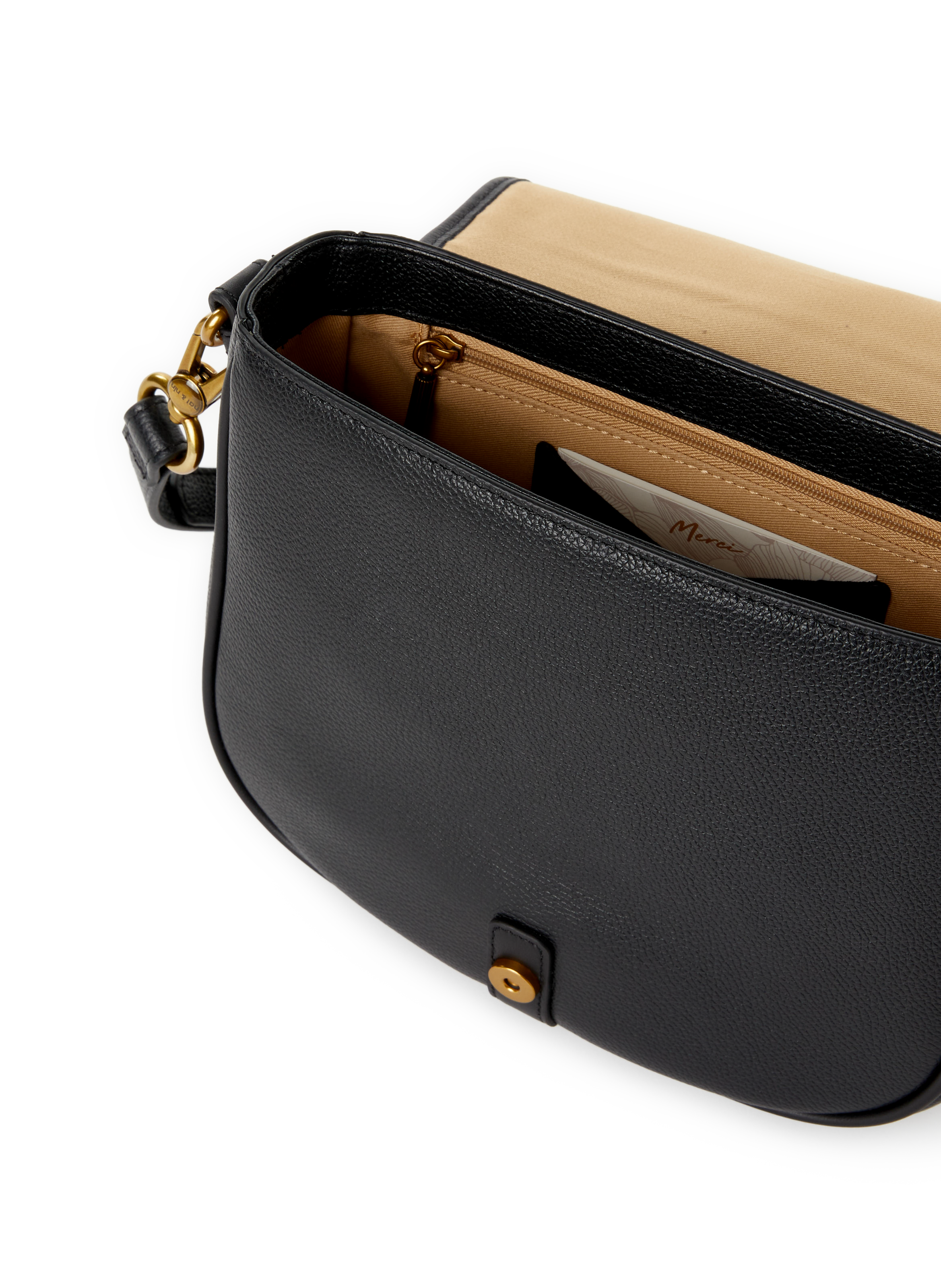 Sac besace en cuir Olivia NAT &amp; NIN Noir