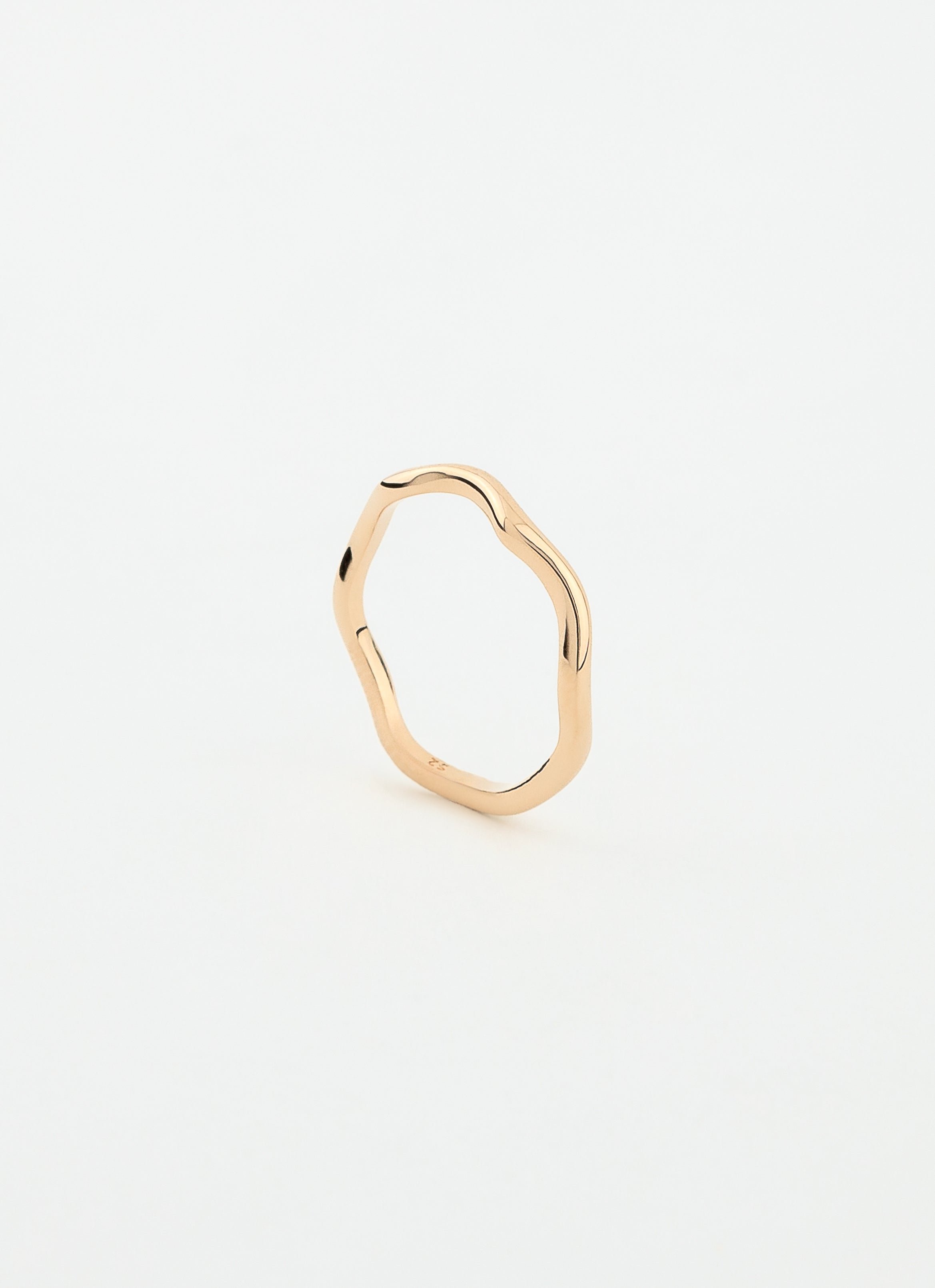 Bague coral onde plaqué or ANNA SOTTILOTTA Doré