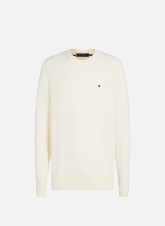 Pull col rond Beige by TOMMY HILFIGER TOMMY HILFIGER Pull col rond Beige