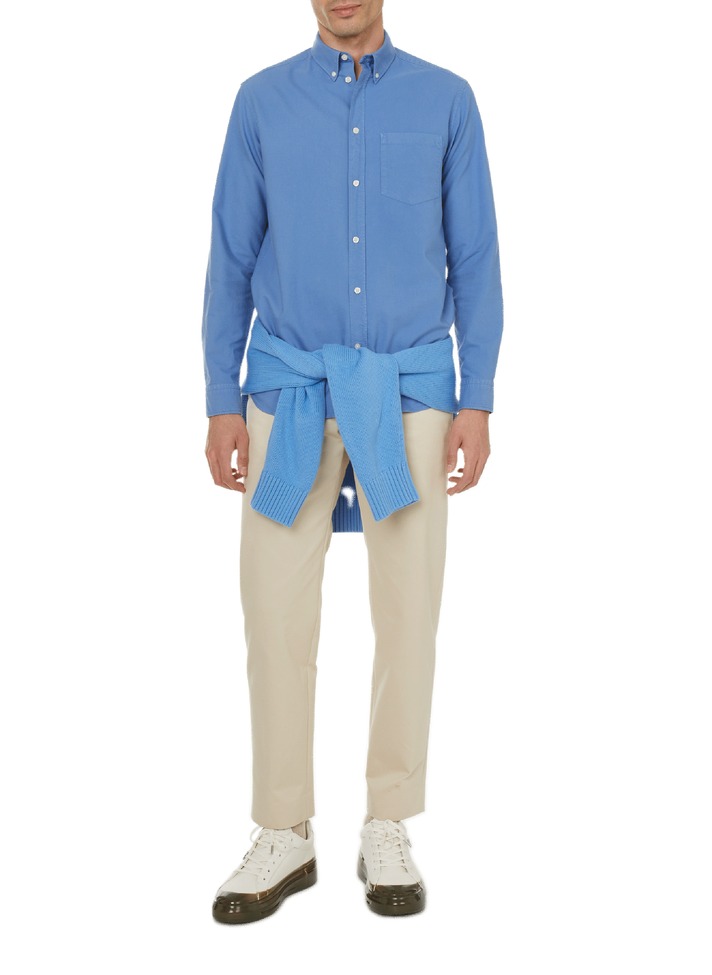 Chemise Amen en coton SAISON 1865 Bleu