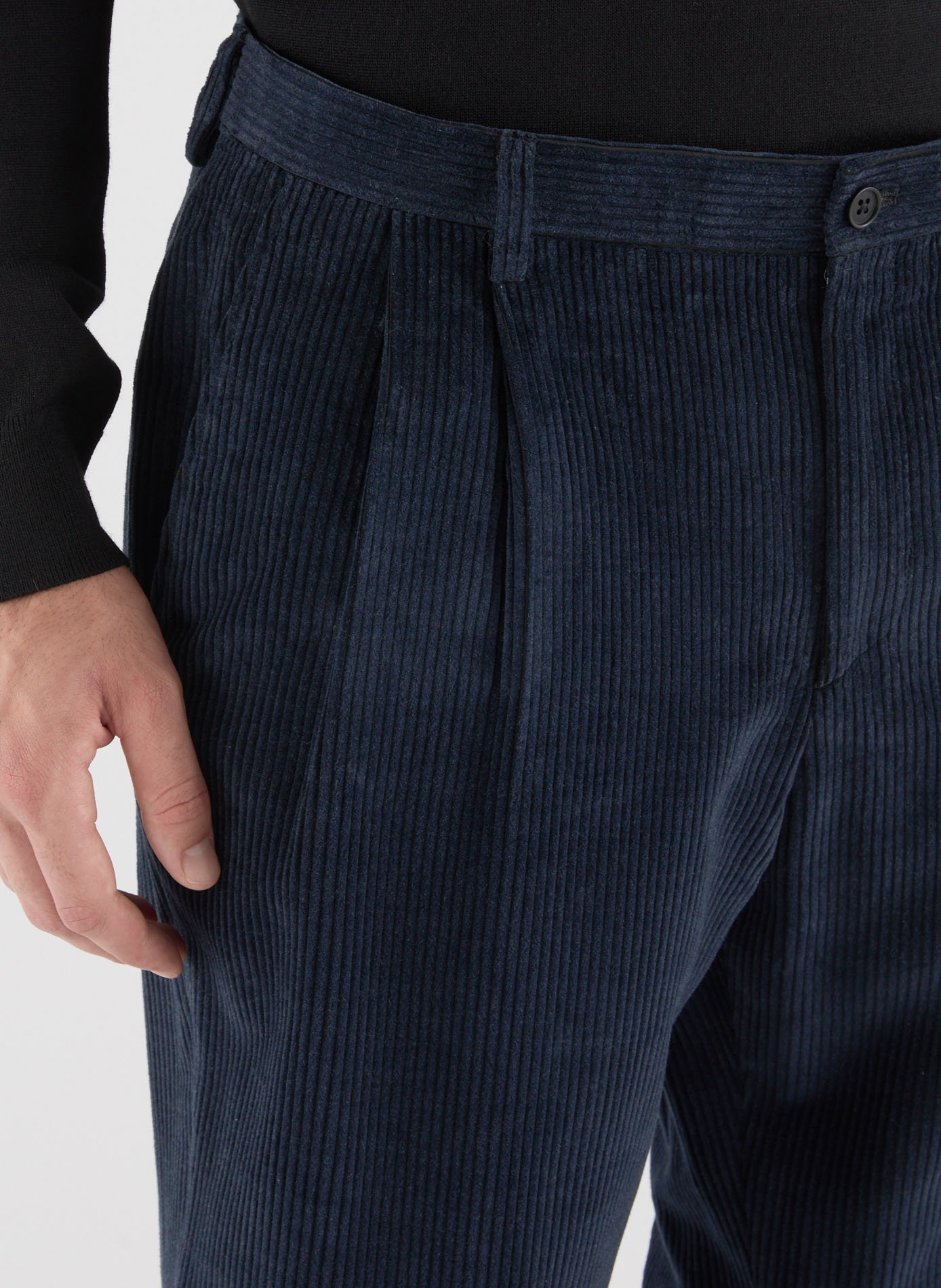 Panton large Glazy en Laine SAISON 1865 Bleu