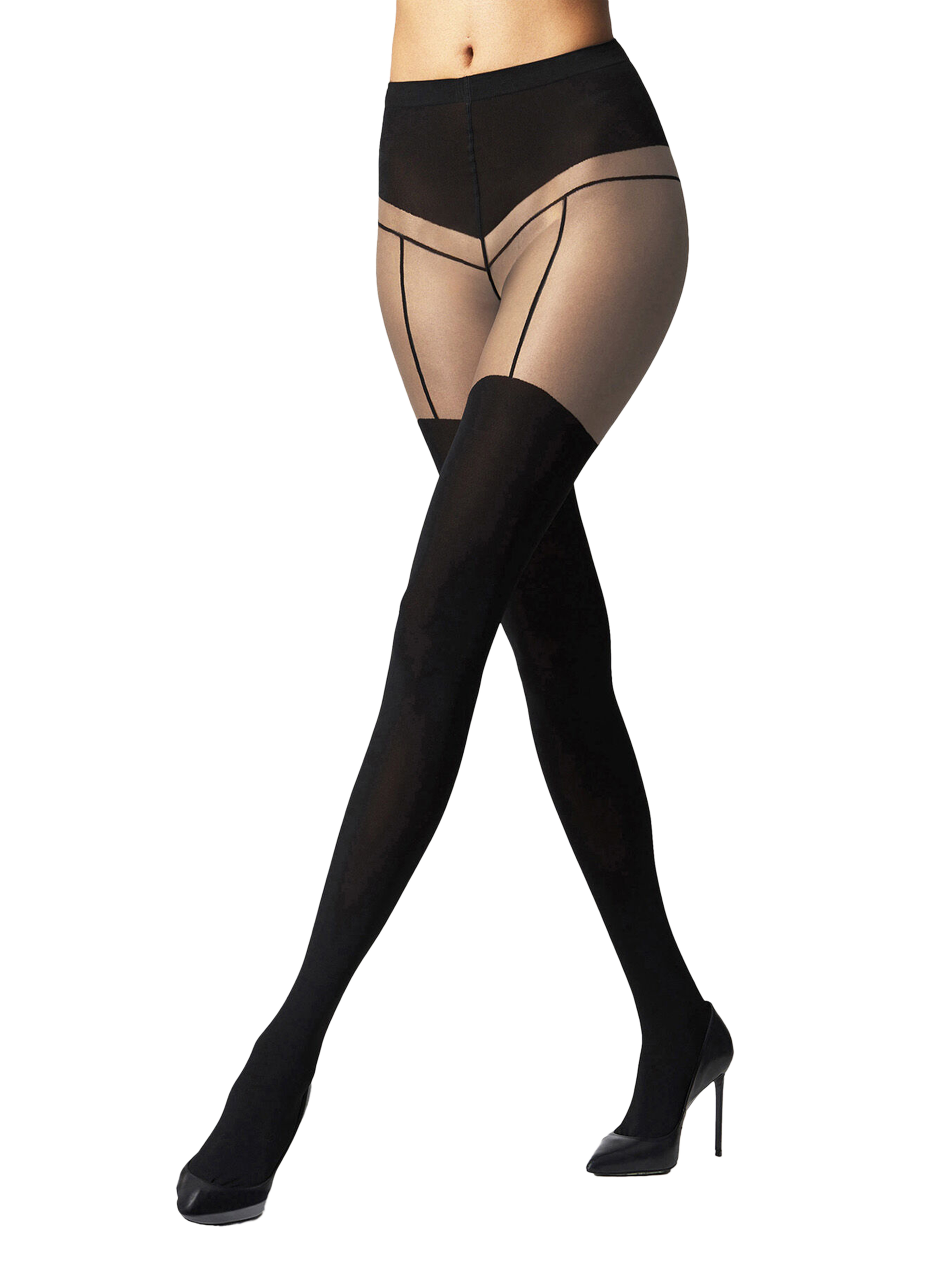 Collants porte-jartelles WOLFORD Beige
