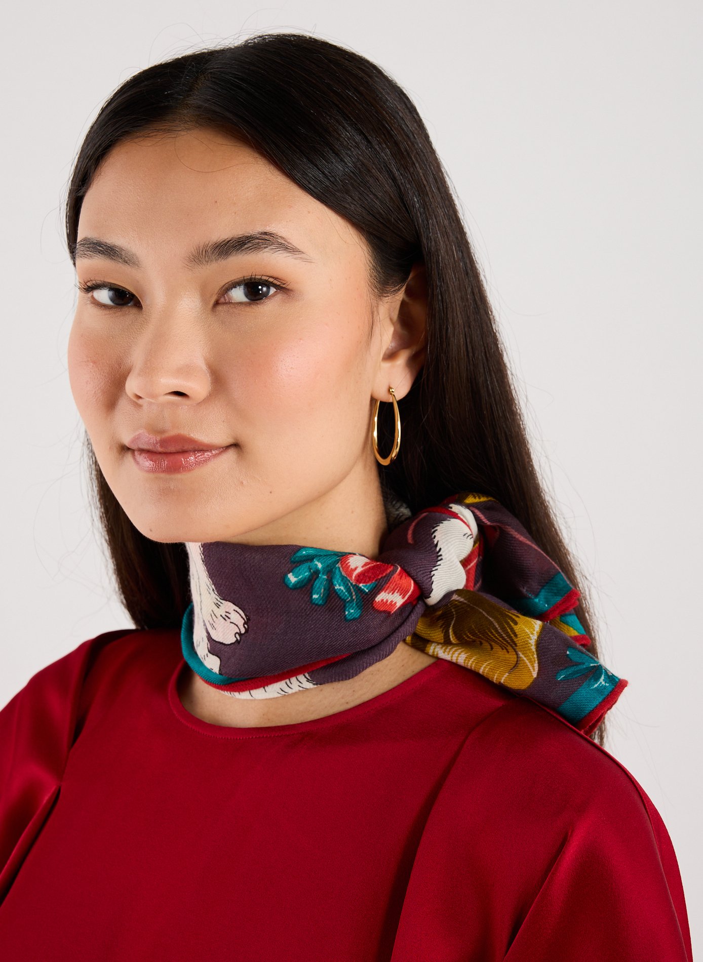 Foulard à imprimé en laine INOUITOOSH Multicolore