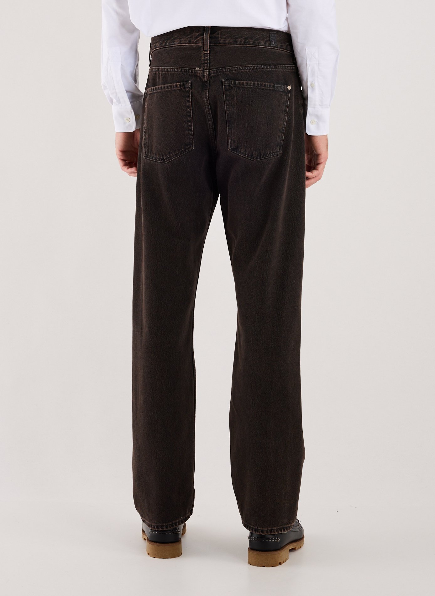 Straight-fit cotton jeans  7 FOR ALL MANKIND Brown