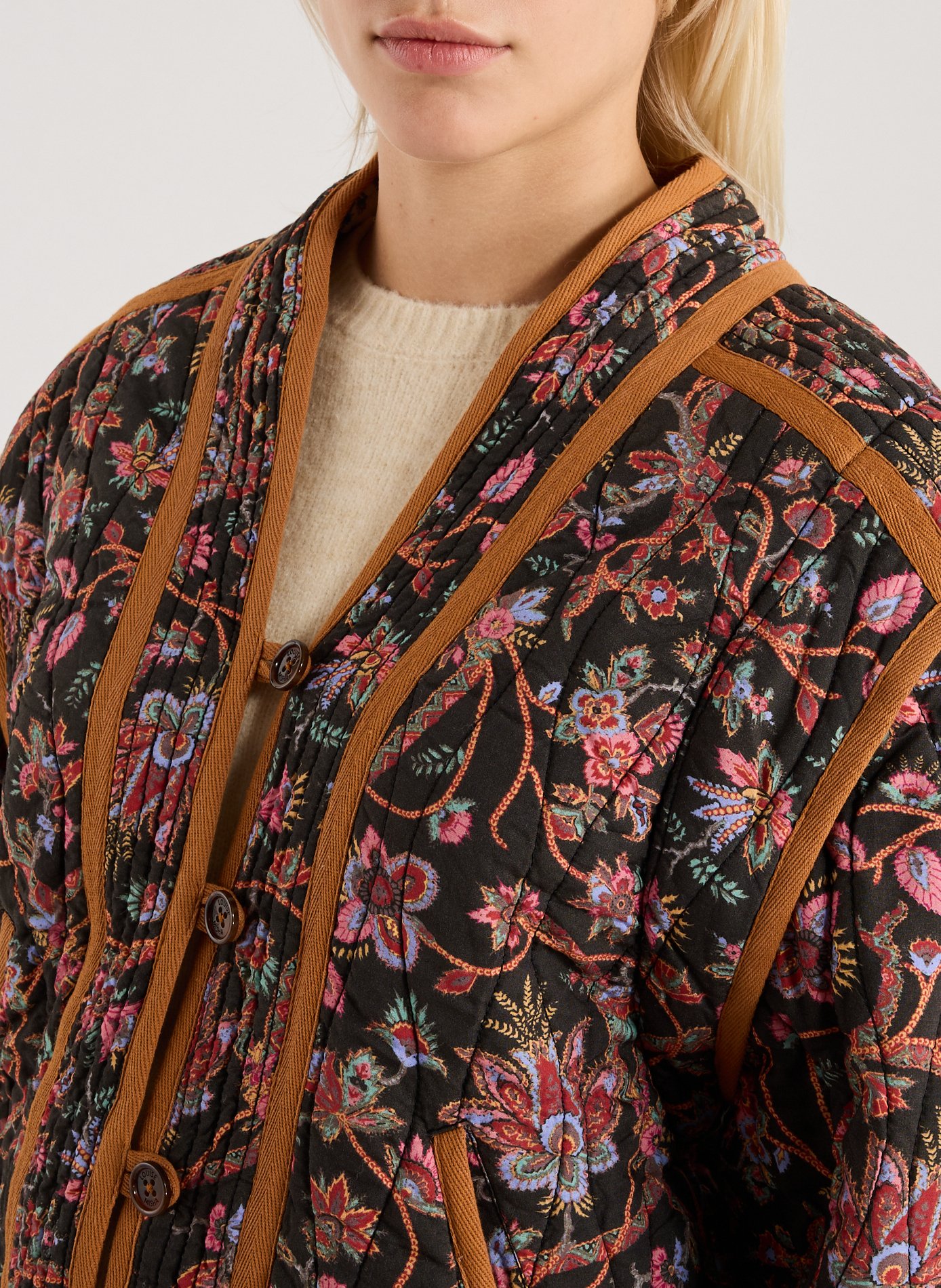 Veste aspect fleuri réversible LOUISE MISHA Multicolore