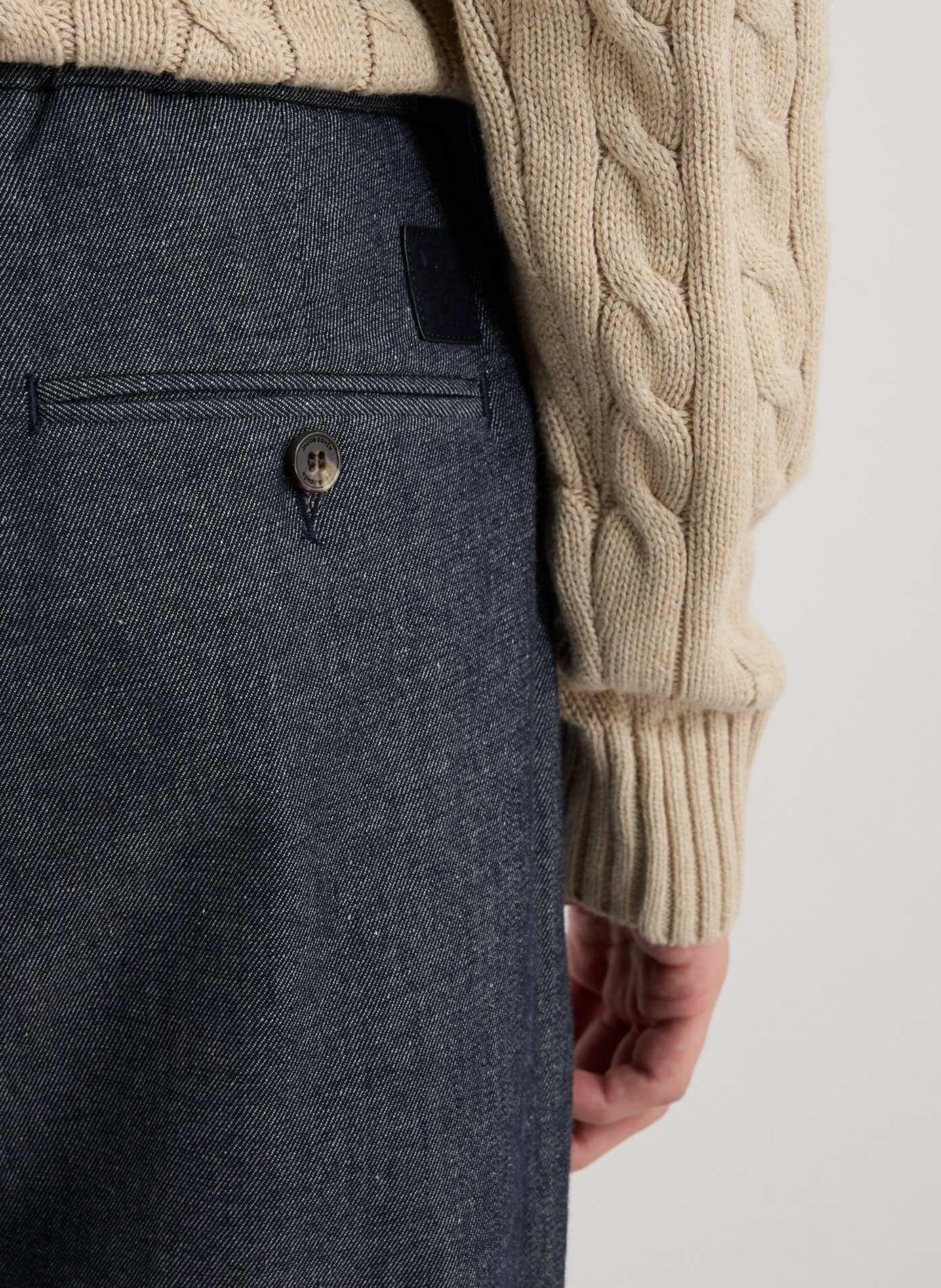 Slim pants in cotton and virgin wool blend JACOB COHEN Blue