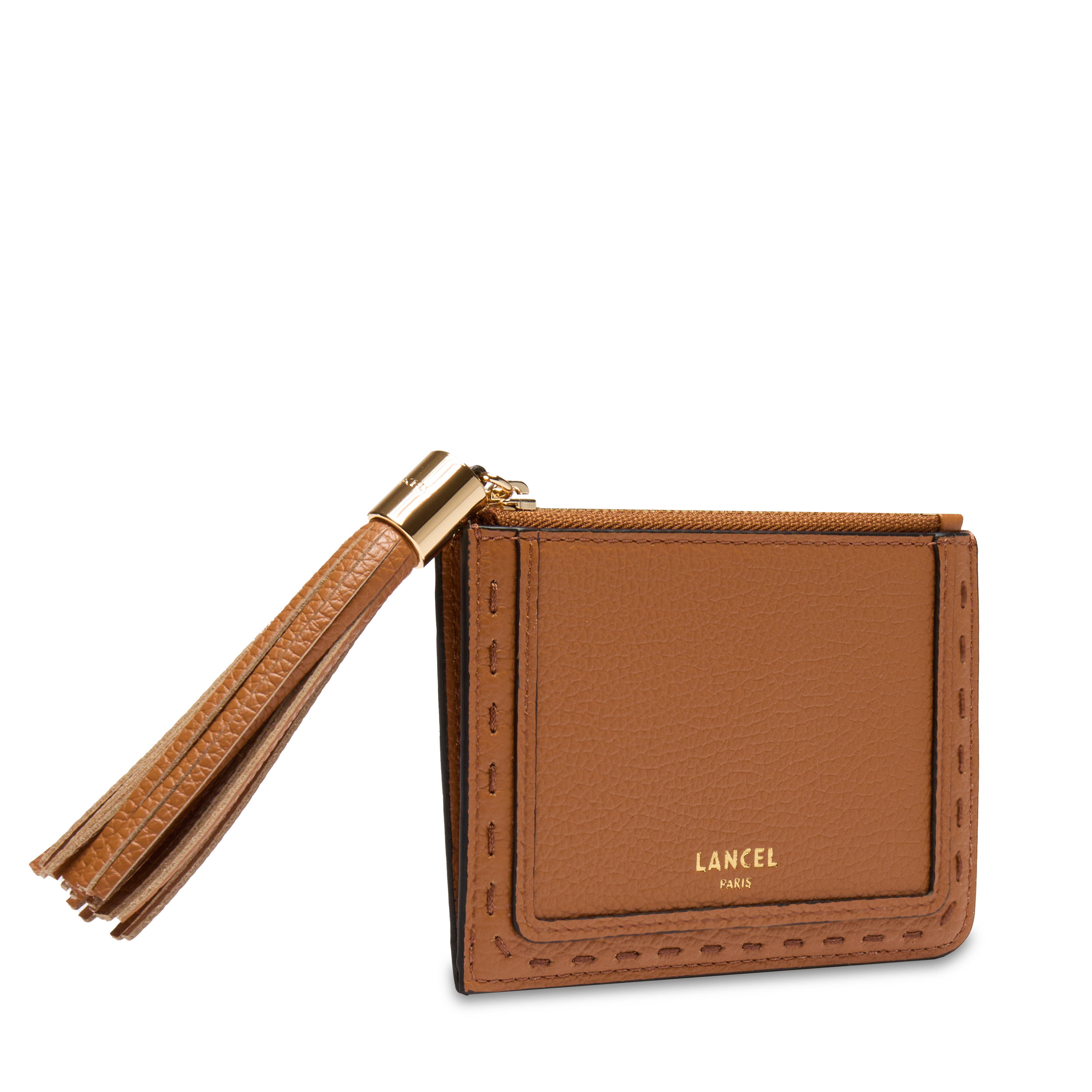 Porte-cartes premier flirt de lancel en cuir LANCEL Marron
