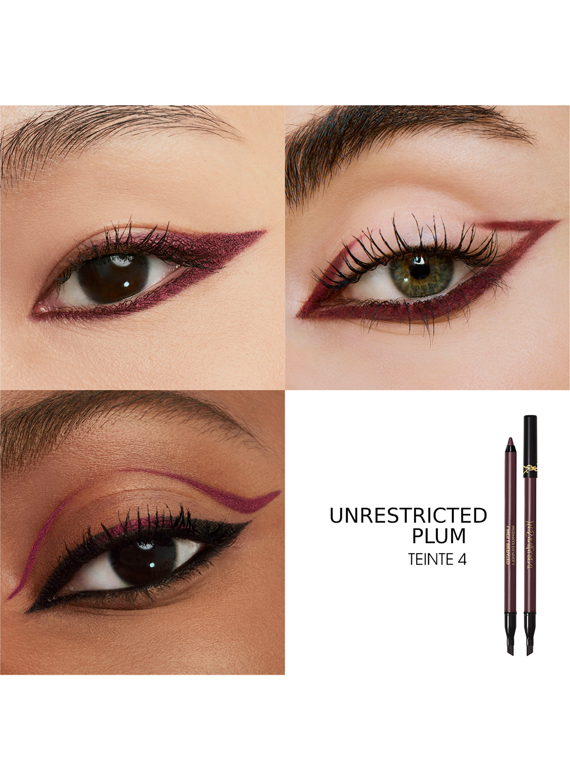 YSL Lines Liberated Crayon yeux waterproof YVES SAINT LAURENT Unrestricted plum