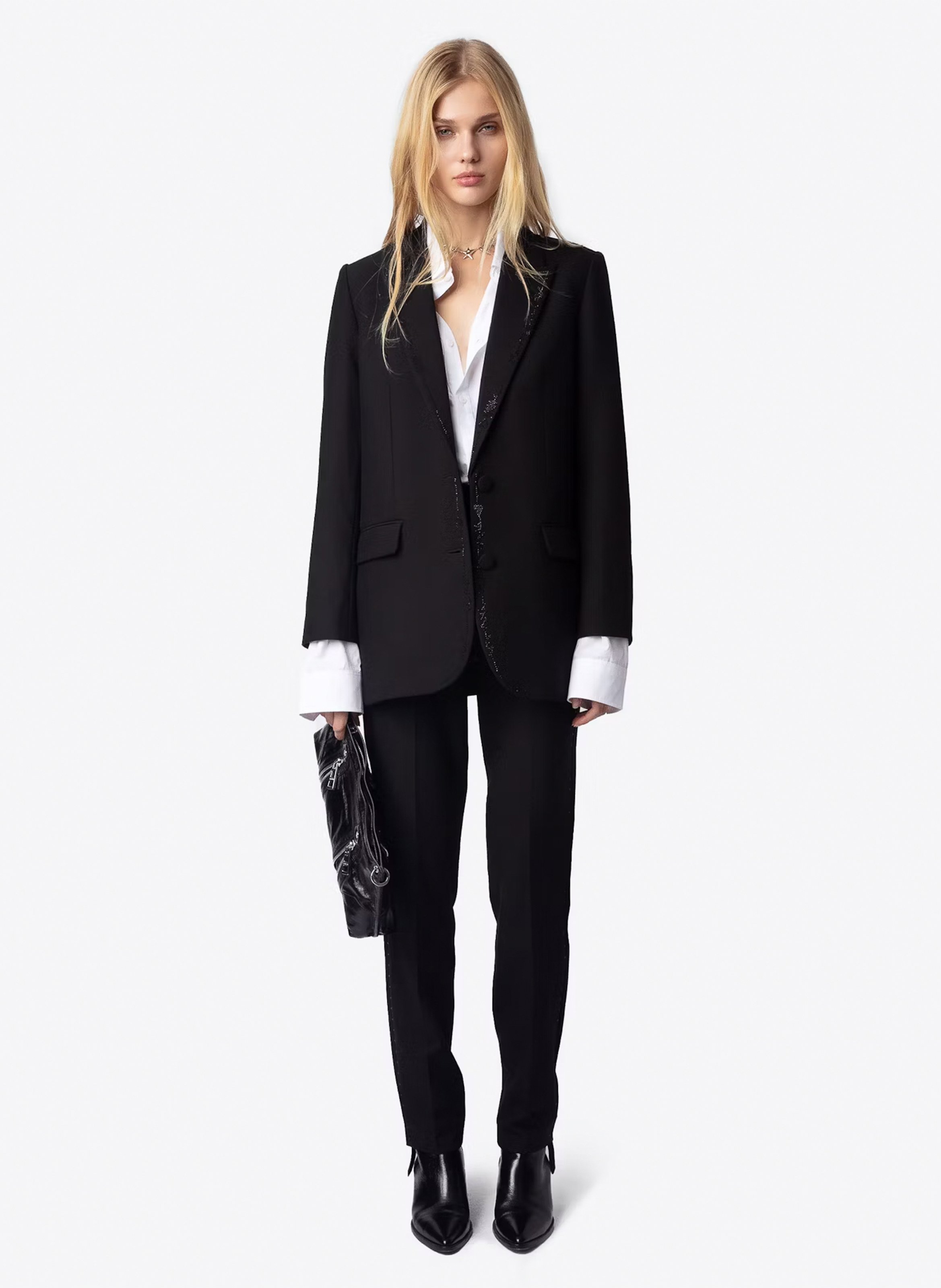 Blazer droit structuré viva ZADIG&VOLTAIRE Noir