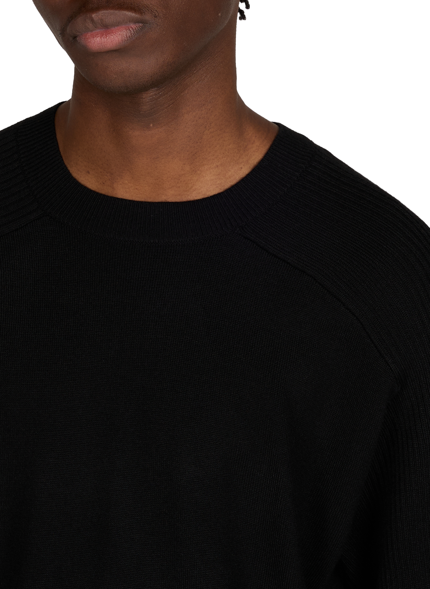 Mixed wool sweatshirt ARMANI EXCHANGE Black