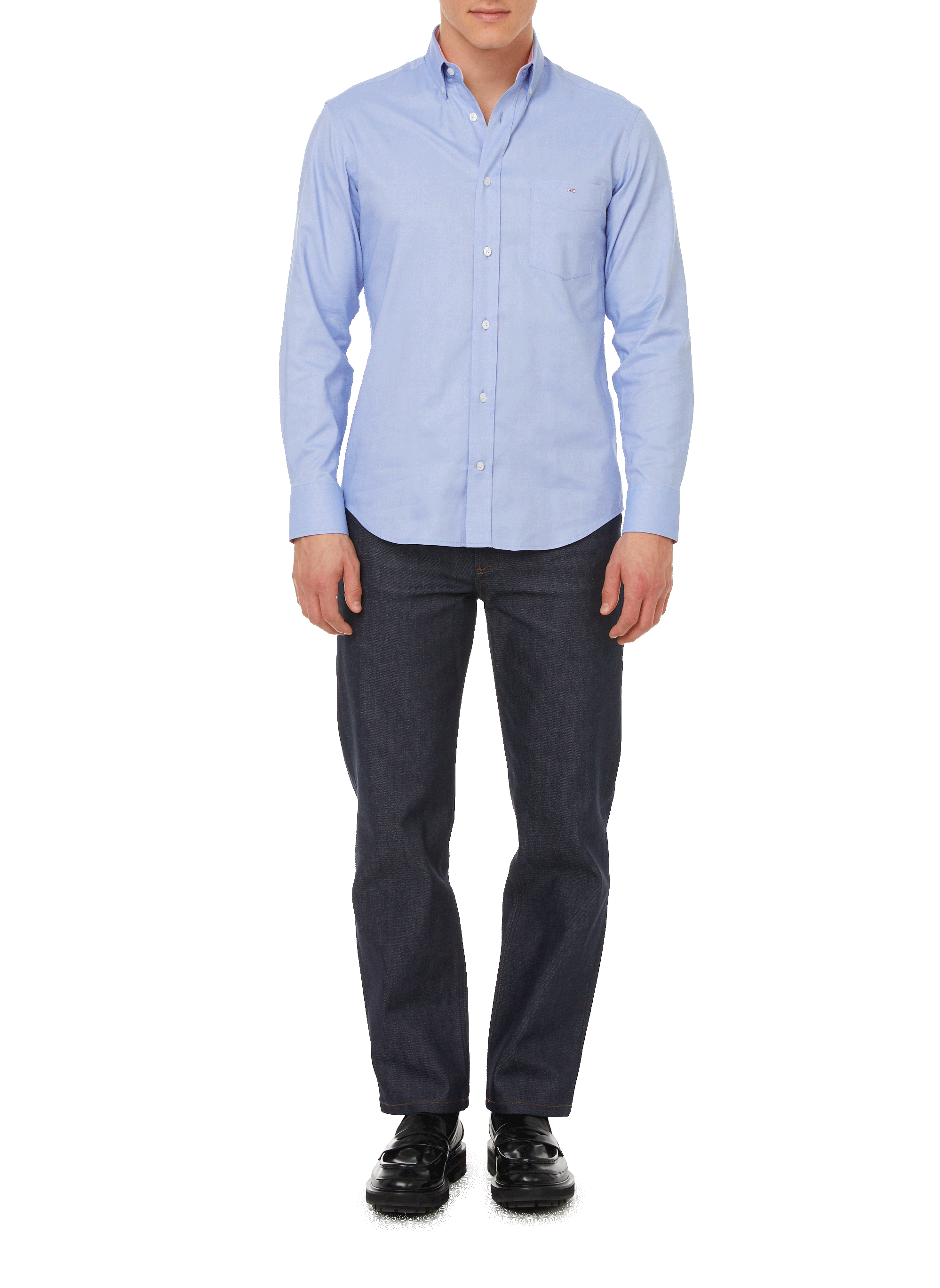 Chemise en coton EDEN PARK Bleu