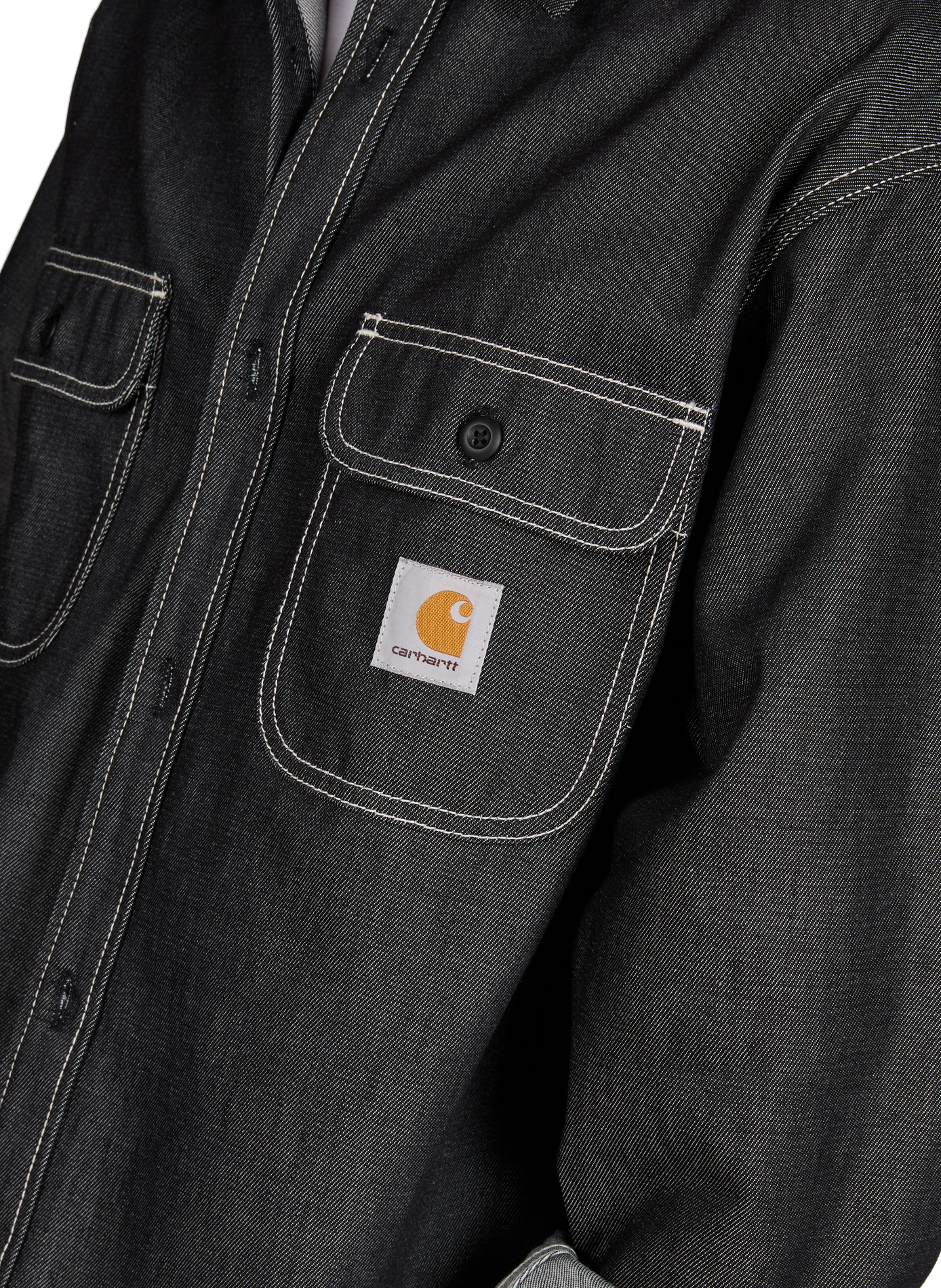 Oversized shirt with classic collar in blended cotton CARHARTT WIP Black