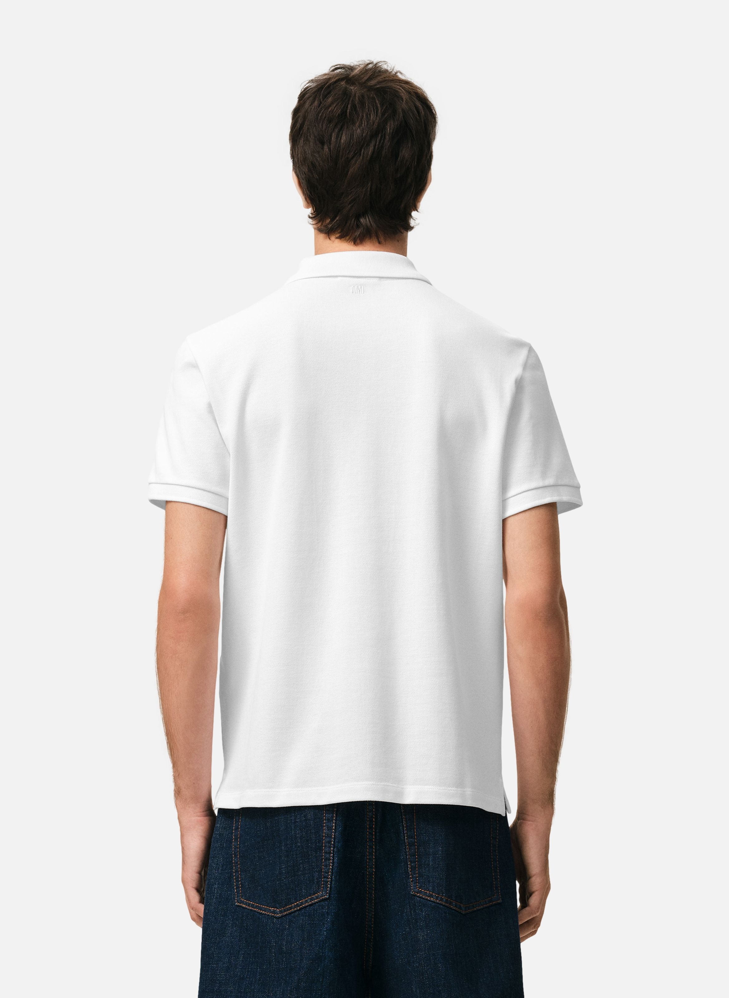 Polo Ami de Coeur unisexe AMI PARIS Blanc