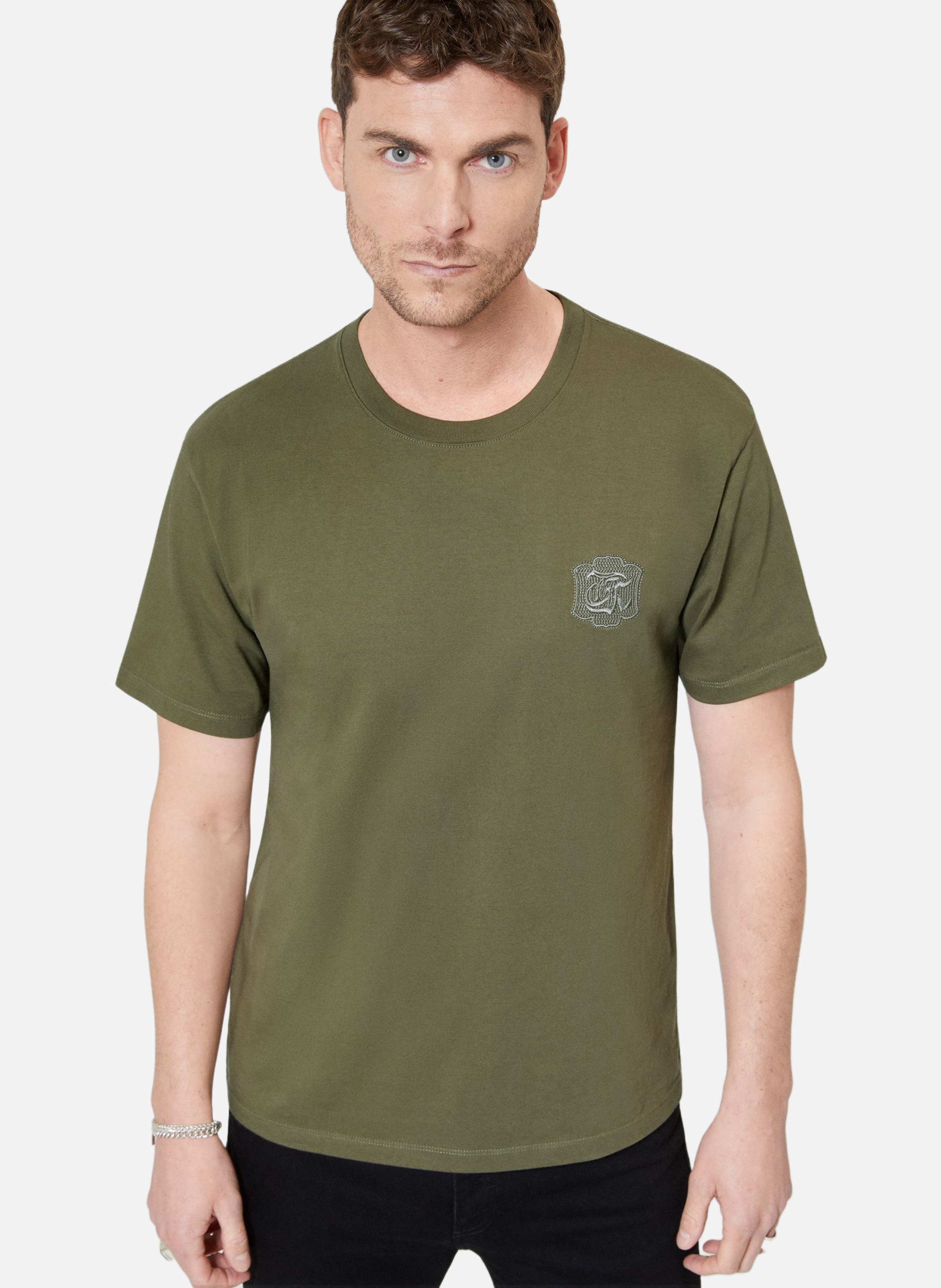 T-shirt avec blason the kooples THE KOOPLES Vert