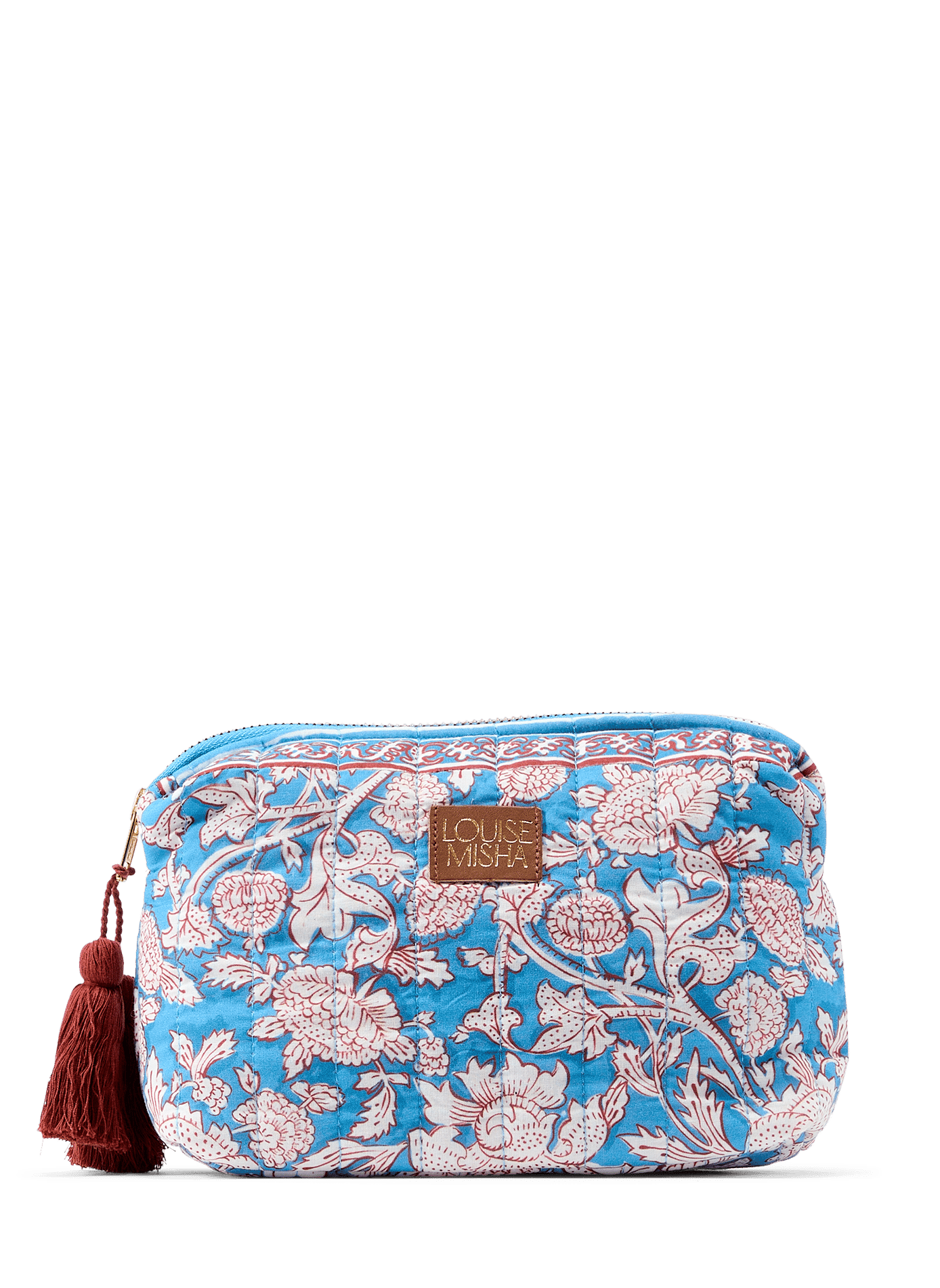 Pochette Teiki imprimée en coton LOUISE MISHA Bleu