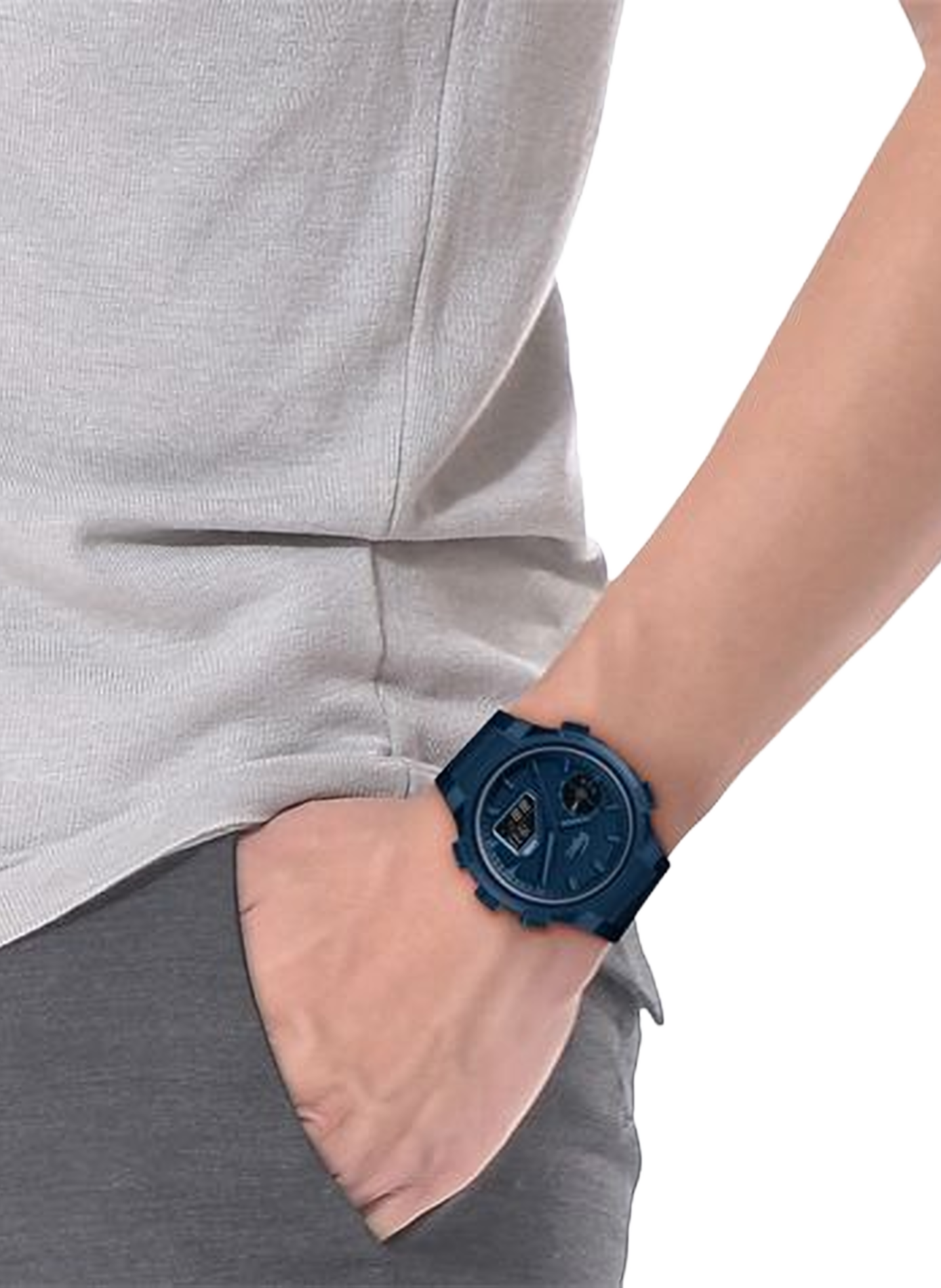 Montre quartz LC33 en silicone LACOSTE MONTRES Bleu