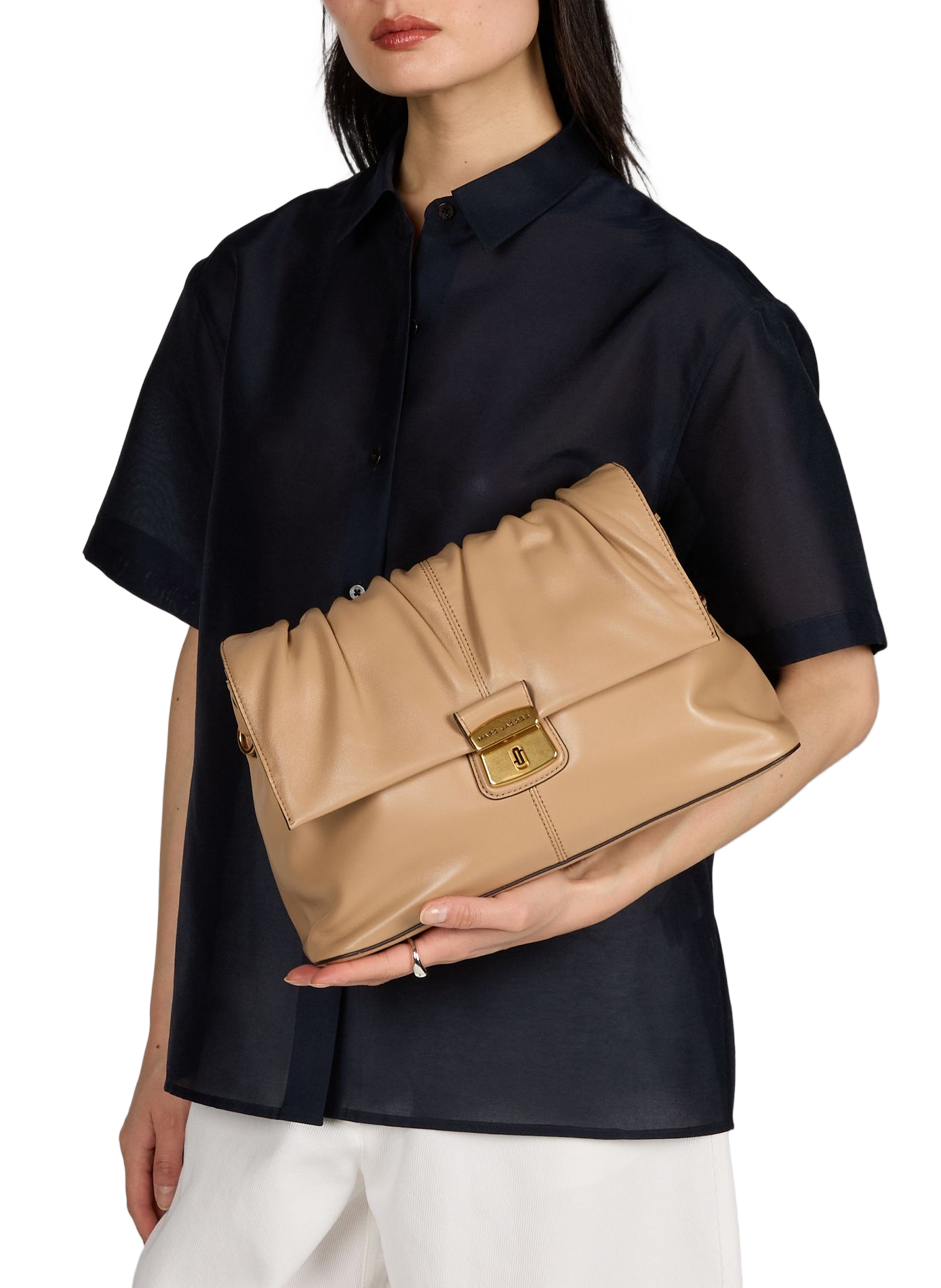 The Cristina Messenger leather handbag MARC JACOBS Brown