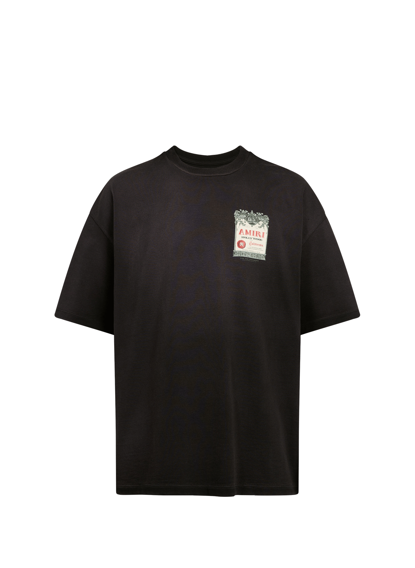 Biker-style cotton t-shirt AMIRI Black