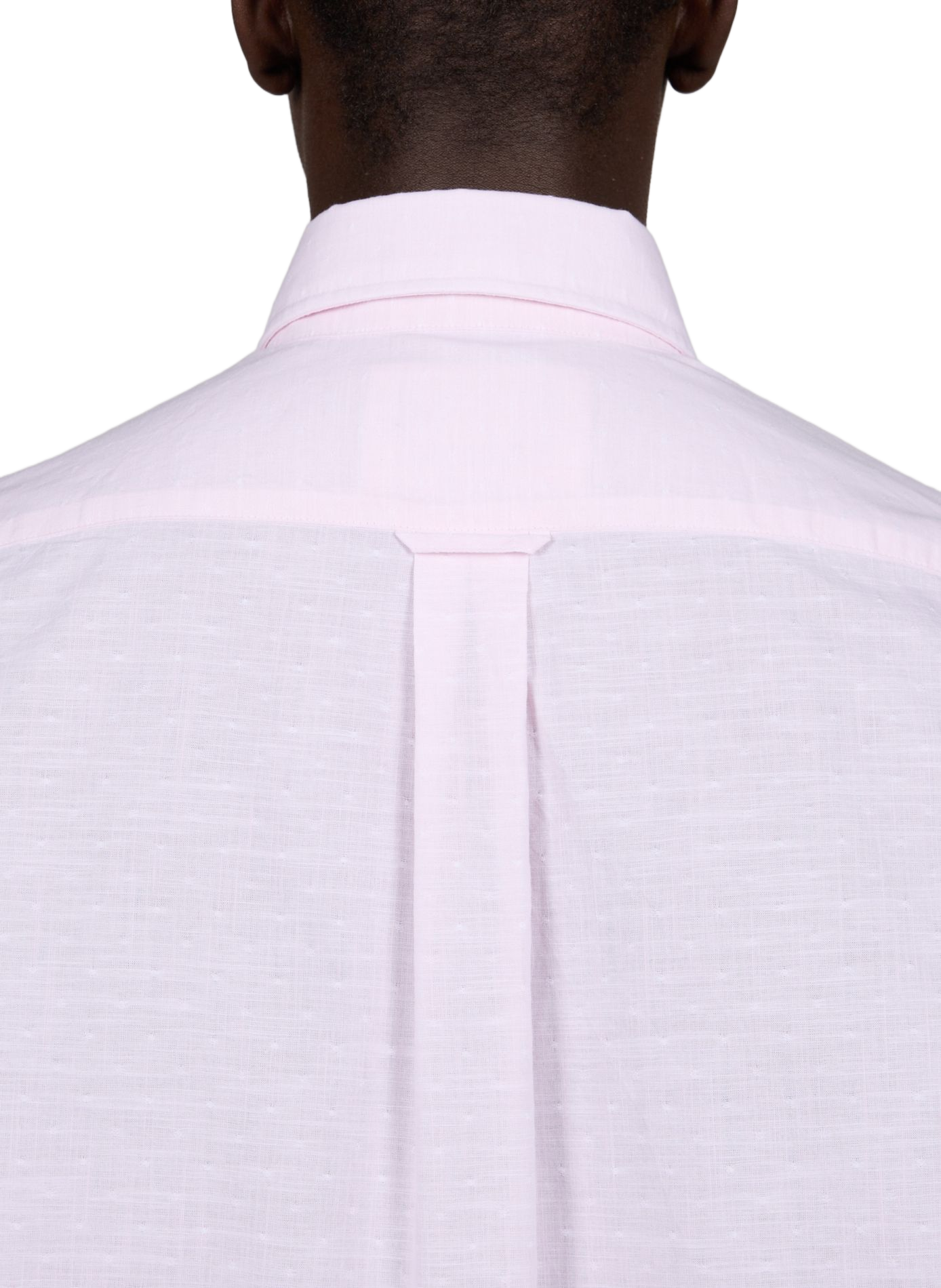 Chemise col américain à manches courtes EDEN PARK Rose