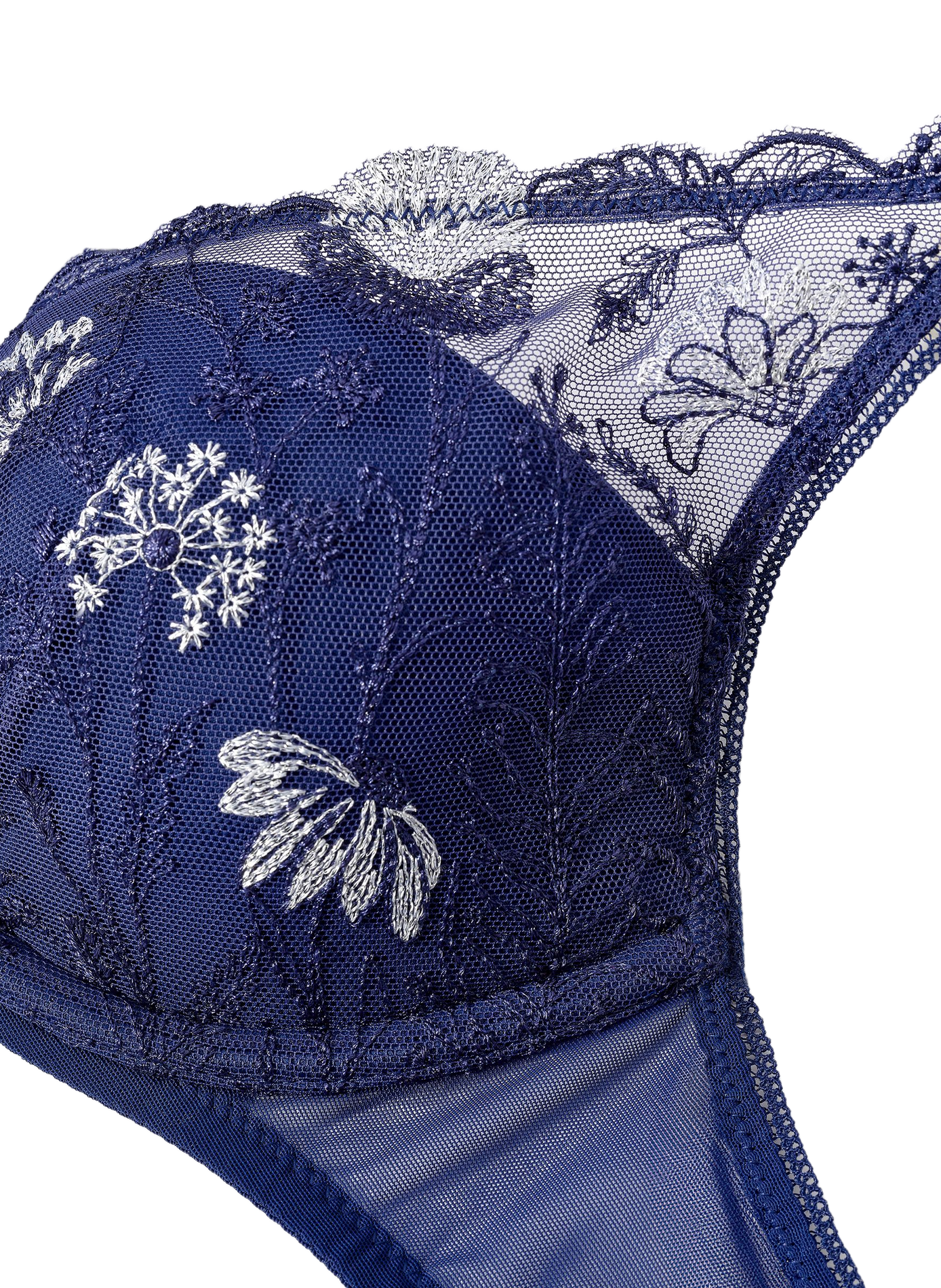 Sostén de encaje floral PASSIONATA Azul