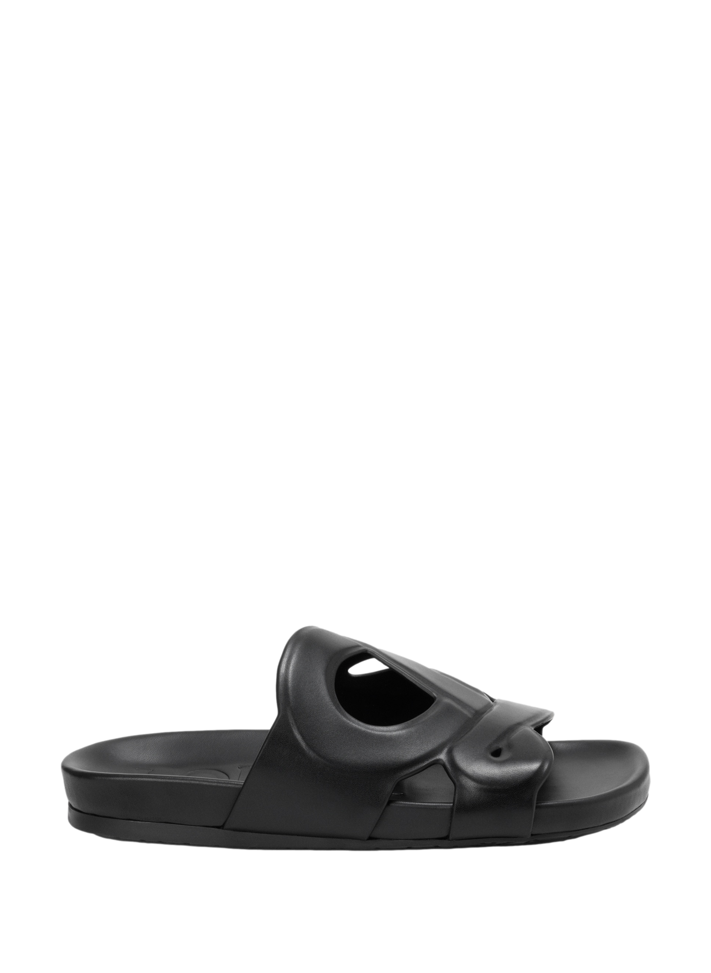 Monogram Leather Veau Tanned Vegetable Mules Ease LOEWE Black