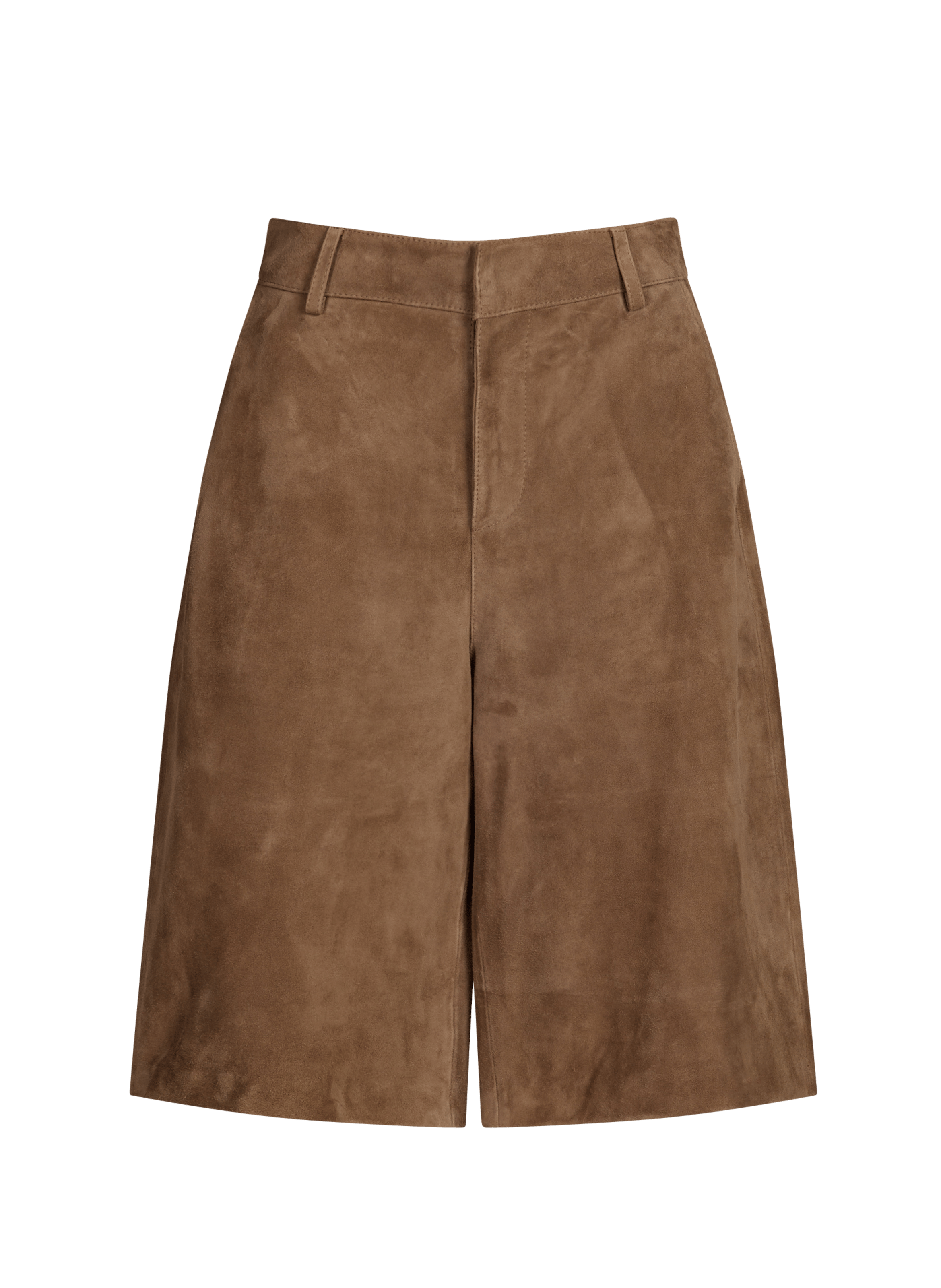 Gerader Leder Bermuda SAISON 1865 Braun