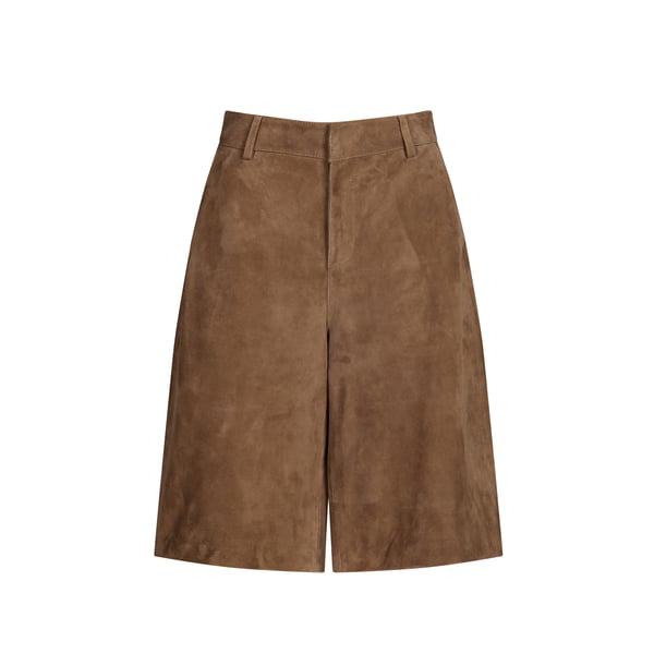 Bermuda droit en cuir Bermuda droit en cuir