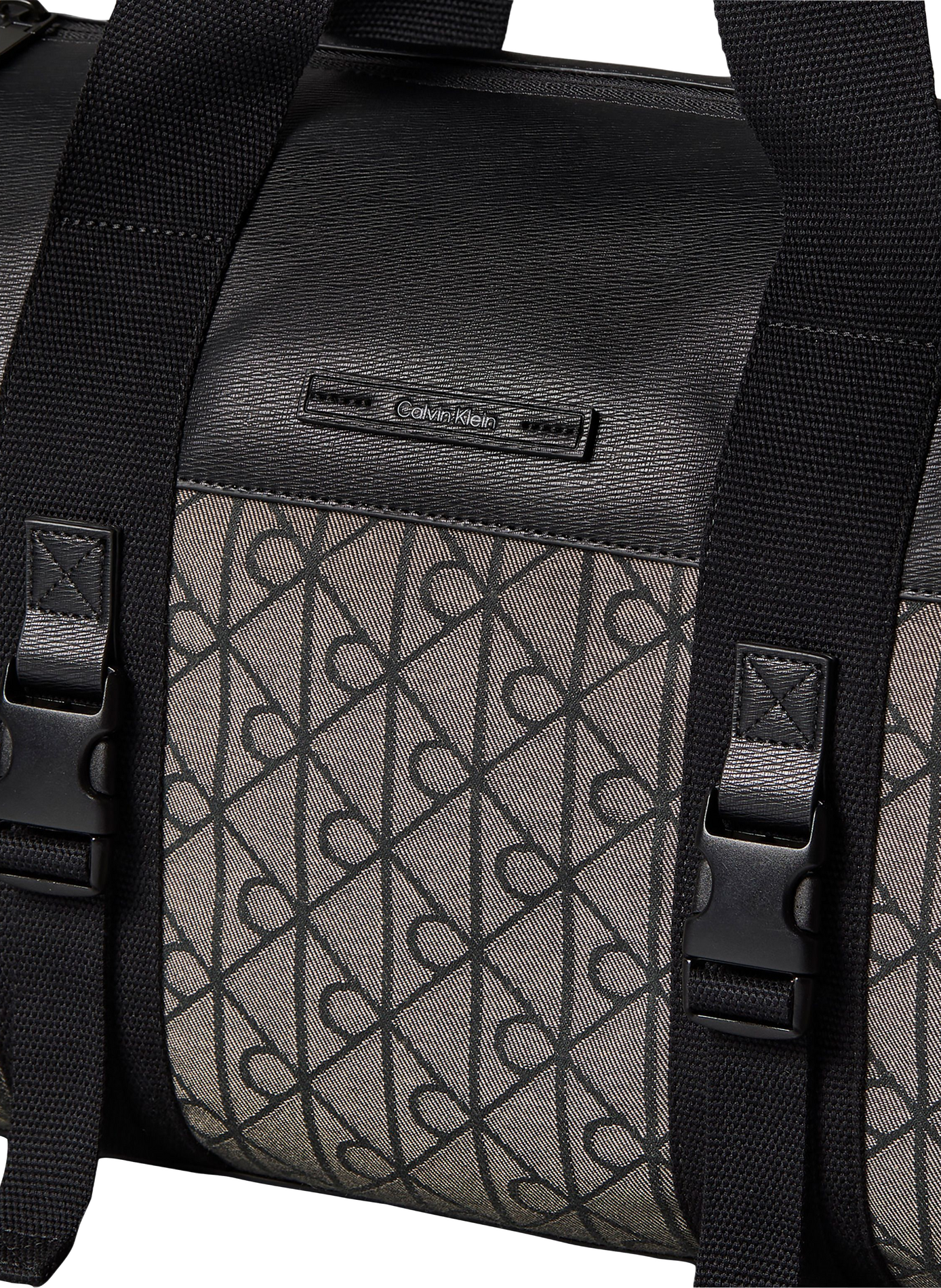 Bi-material travel bag with logo print CALVIN KLEIN Multicolour