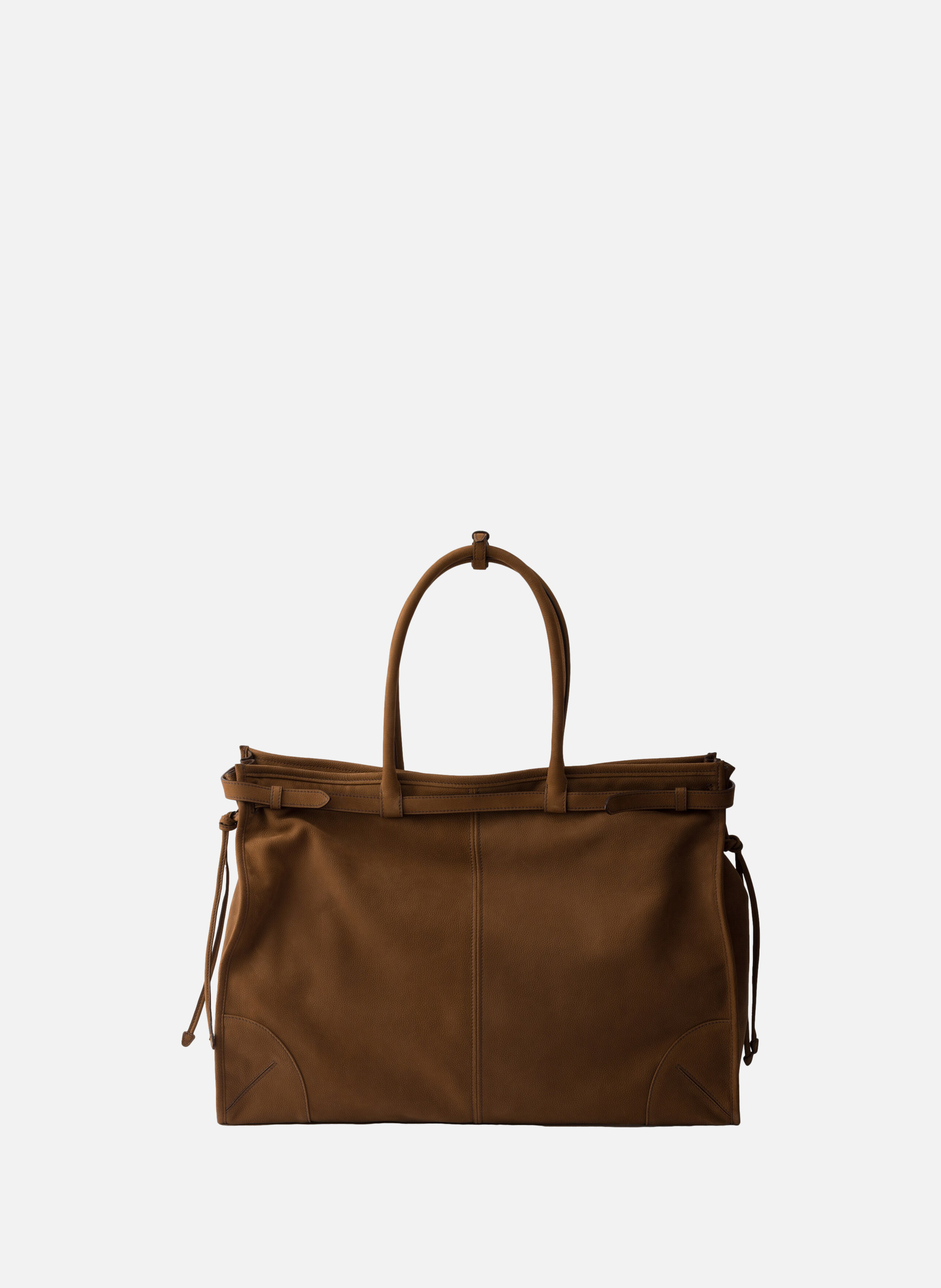 Cabas prada bonnie en cuir nubuck PRADA Marron