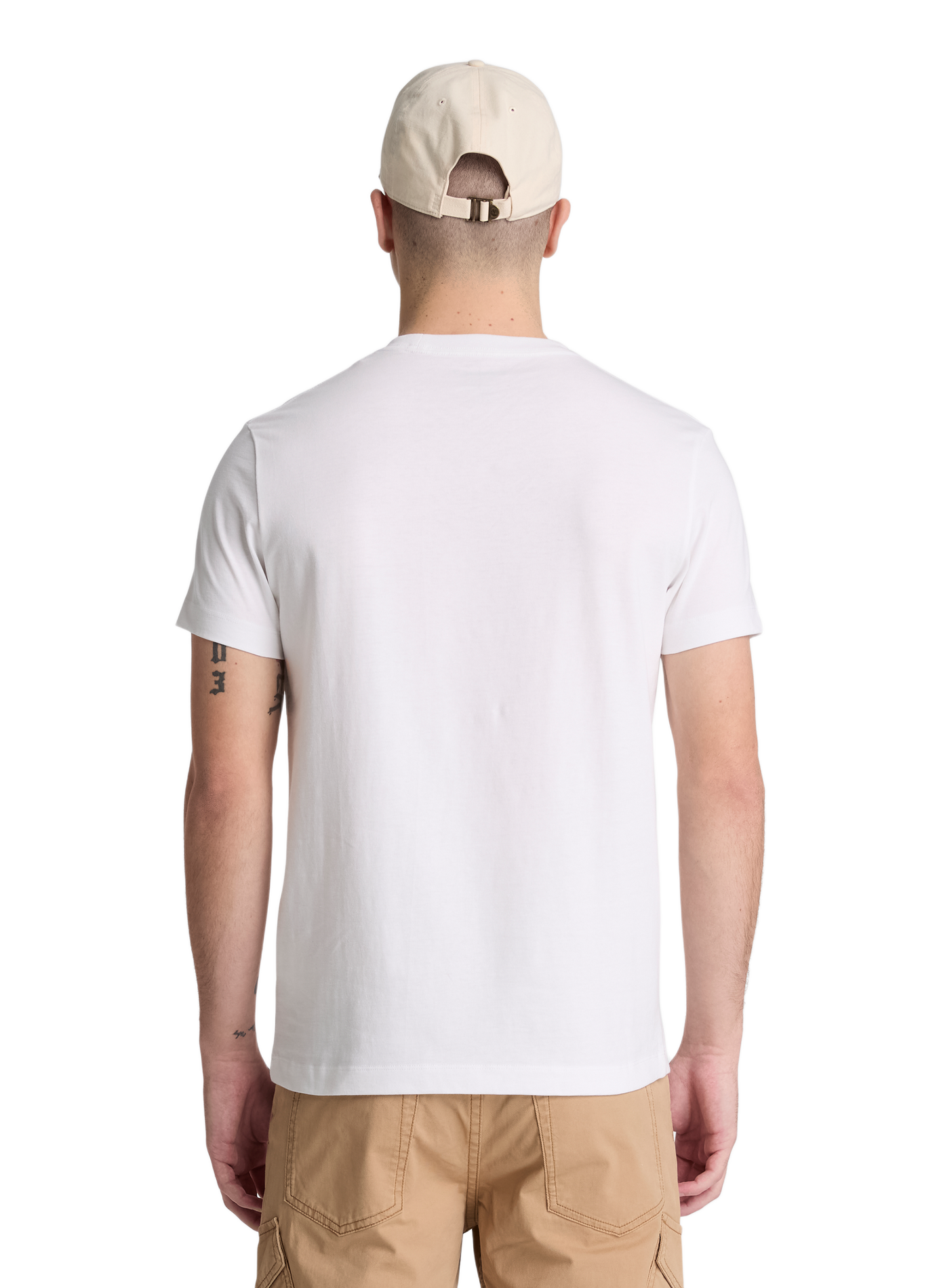 Gerader T-Shirt mit gesticktem Logo aus Baumwolle TIMBERLAND Weiss