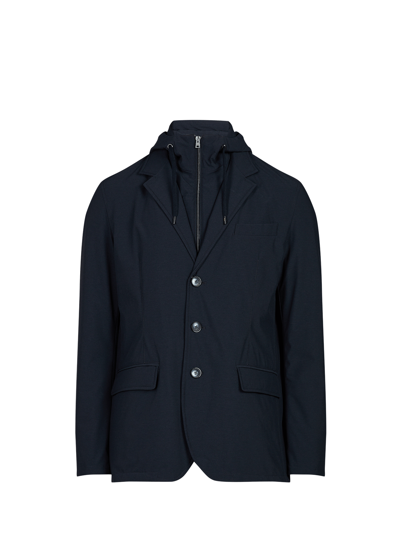 Blazer 2 in 1 con sovrapposizione removibile HERNO Blu