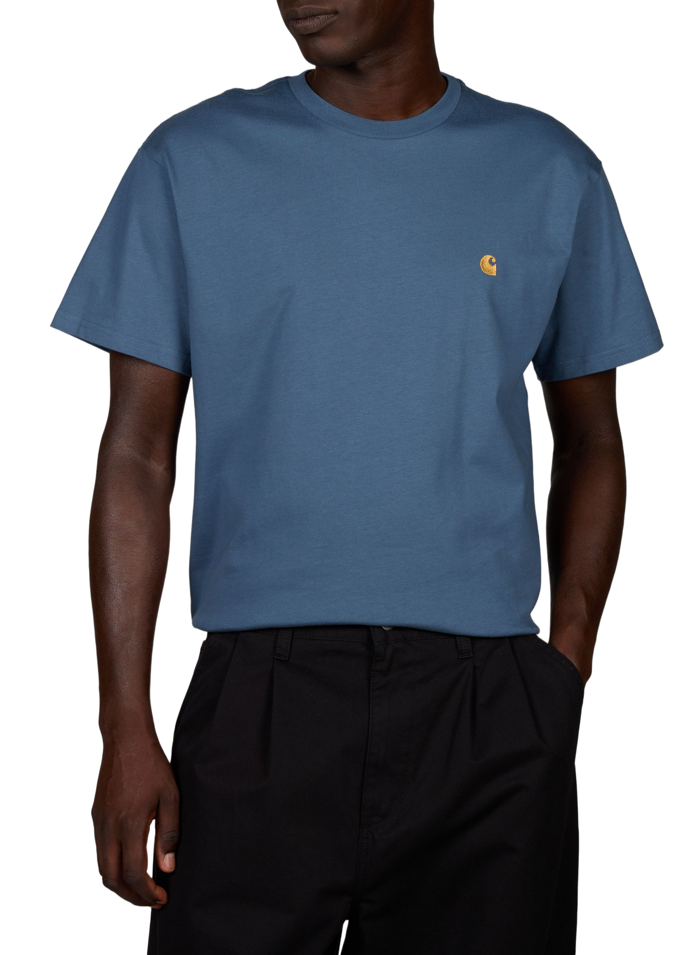 Camiseta de manga corta de algodón CARHARTT WIP Azul