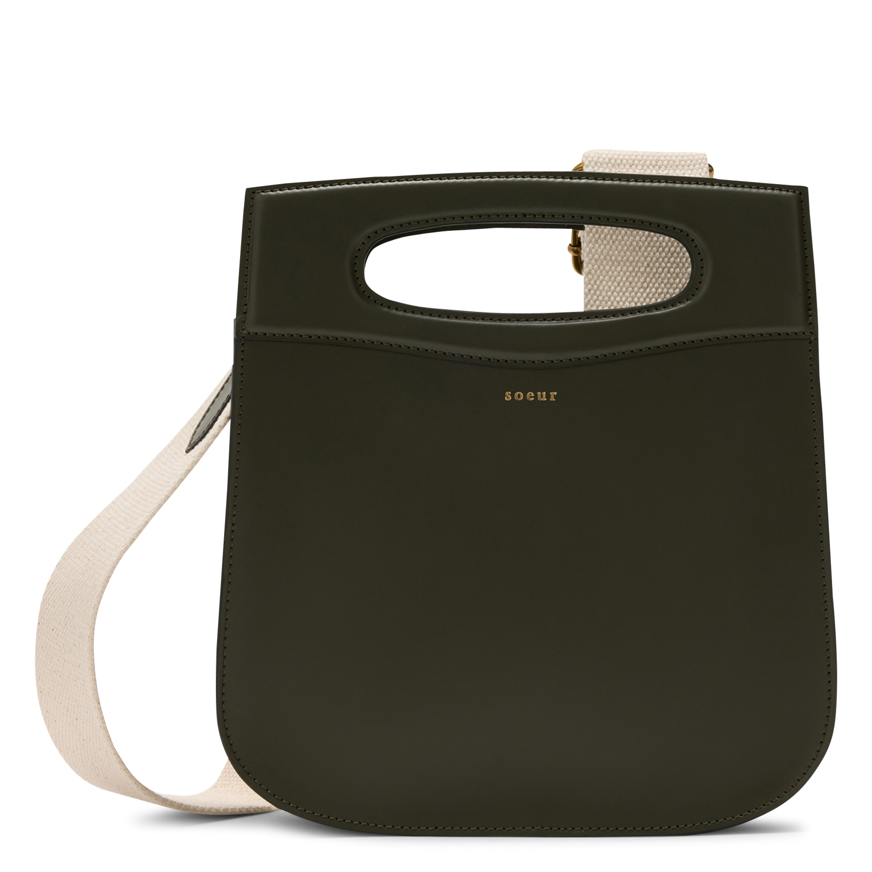 Sac bandoulière en cuir de vachette cheri SOEUR Vert