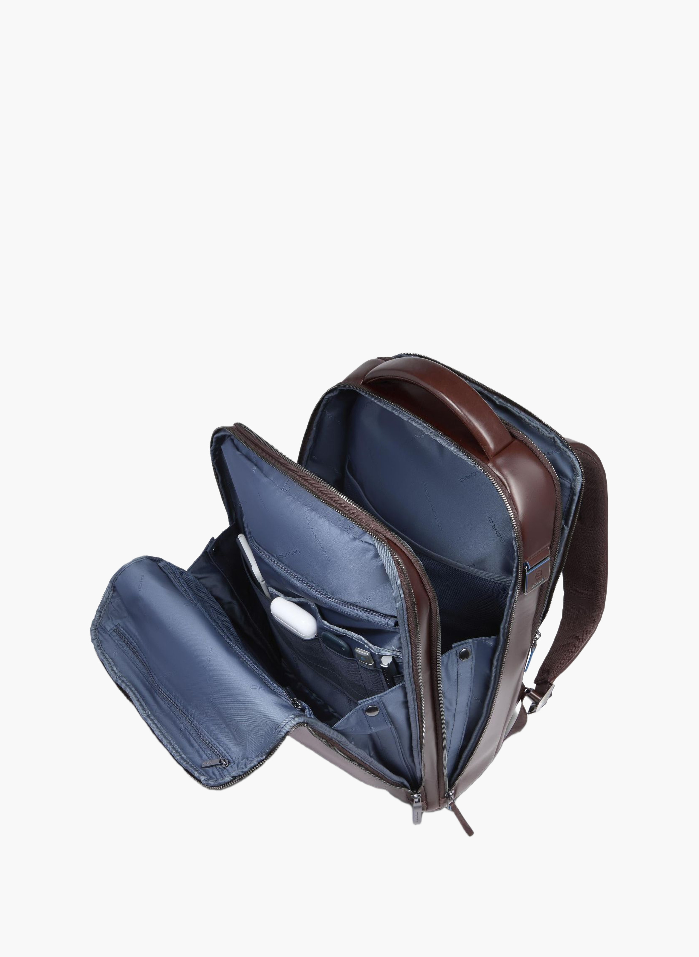 Sac à dos de voyage pour ordinateur 15,6" PIQUADRO Marron